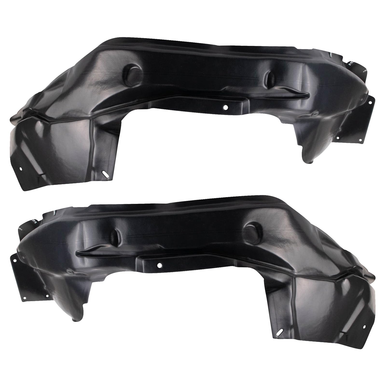 Trq Inner Fender Liner Set Compatible With 2011-2017 Jeep Patriot Ch1248165 Ch1249165