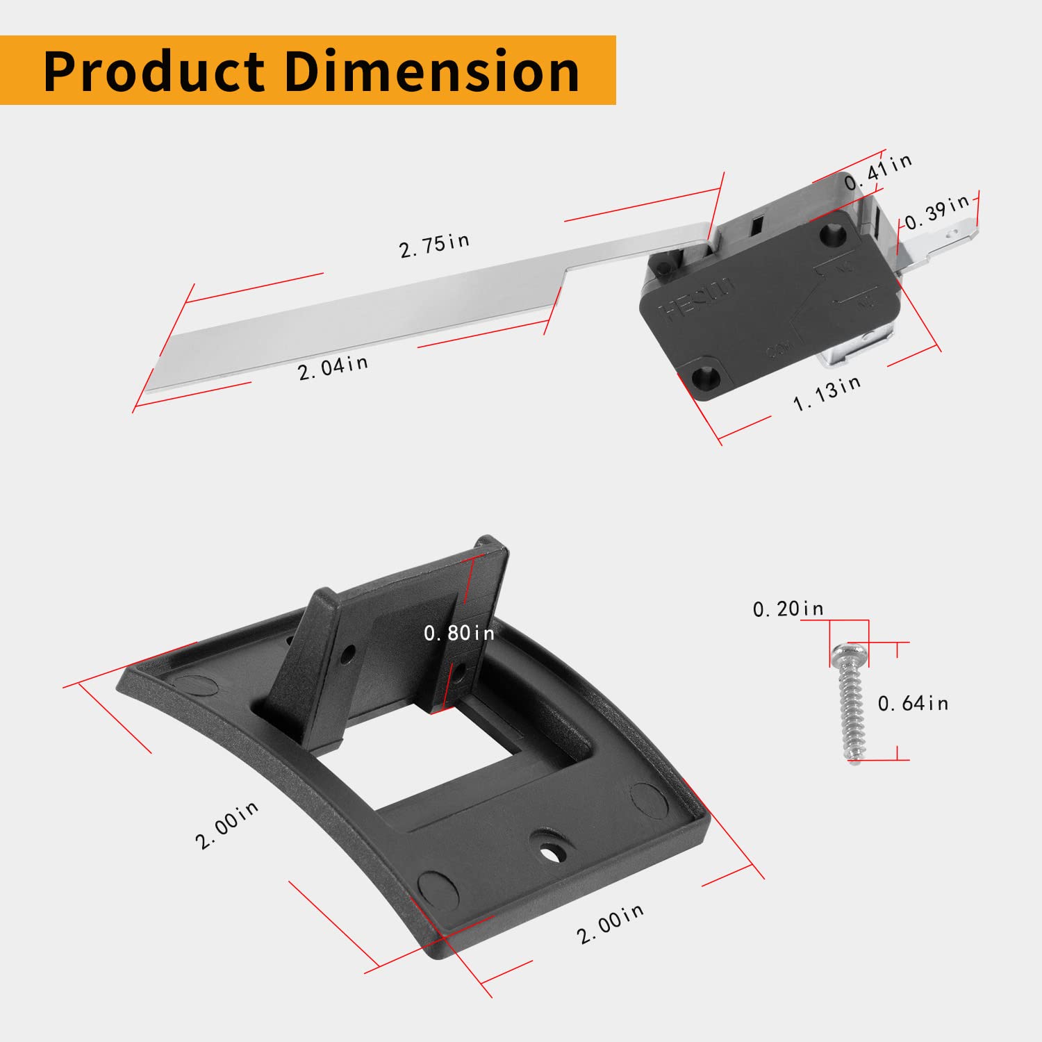 2 Pack 33082 Sail Switch With Bracket, Svc Df Sail Sw W/Brkt M/L Kit, Fit For Dometic Atwood Rv Furnace