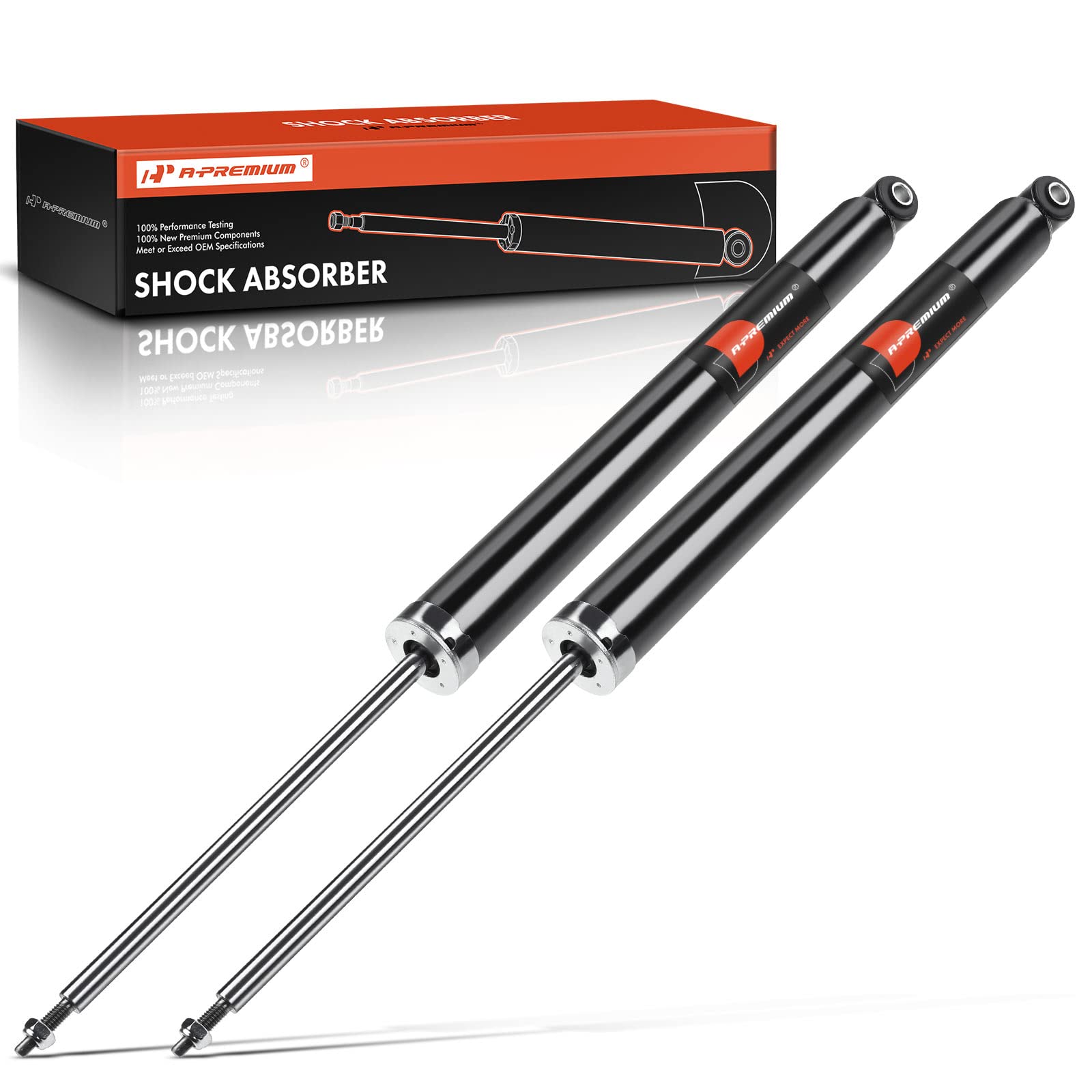 A-Premium Pair 2 Rear Suspension Shock Strut Absorbers Compatible With Ford Focus 2012 2013 2014 2015 2016 2017 2018