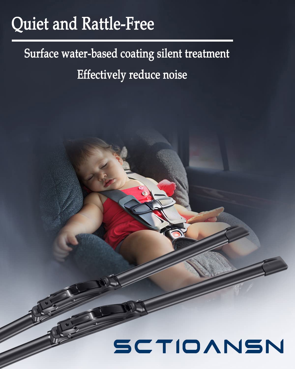 3Pcs Windshield Wiper Blades For Subaru Forester 2012-2018, Subaru Outback 2015-2019, Original Equipment Automotive Replacement