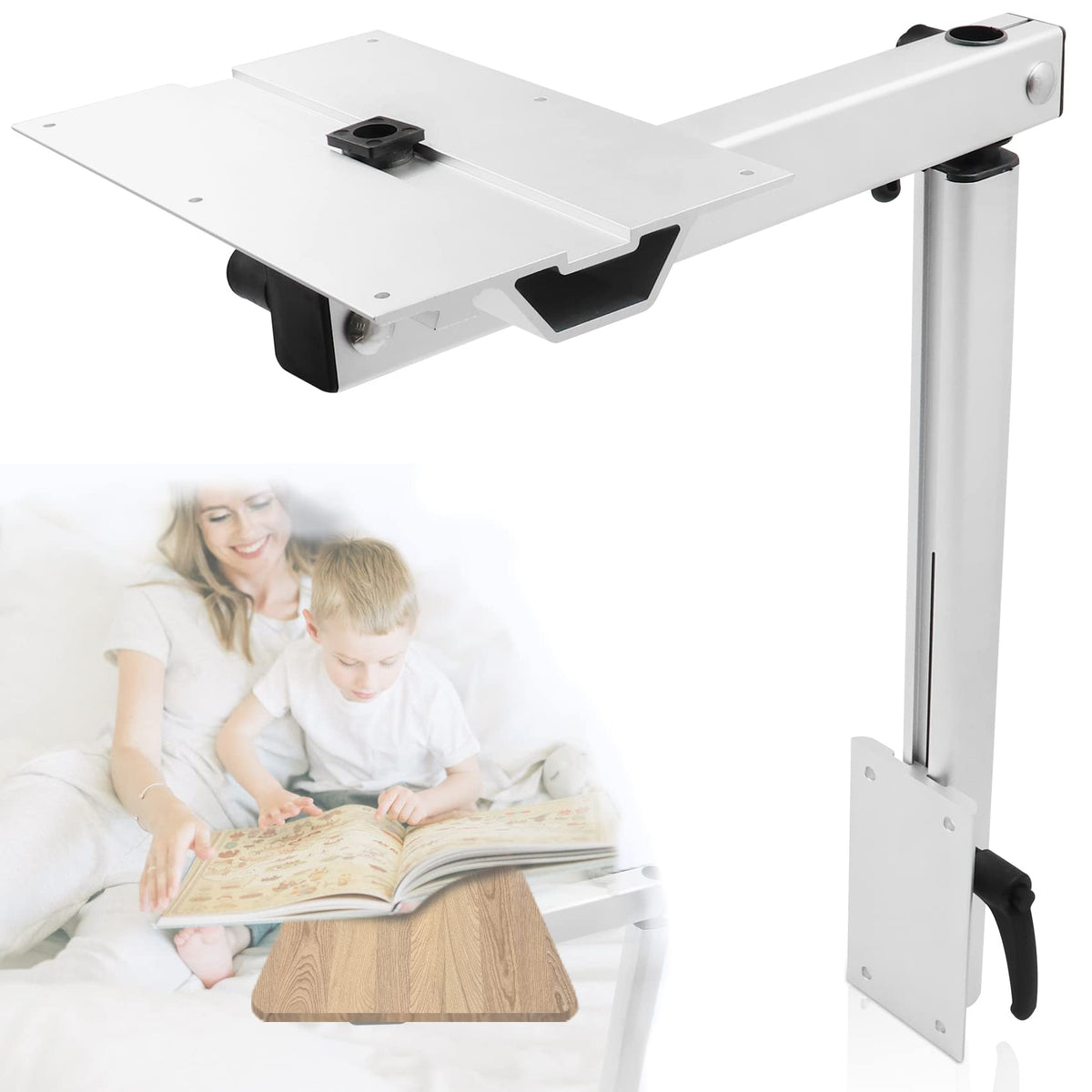 Virego Removable Table Leg Rv Accessories, 360 Degree Rotation Aluminum Alloy Laptop Table Leg, Height Adjustable Table Leg Brac