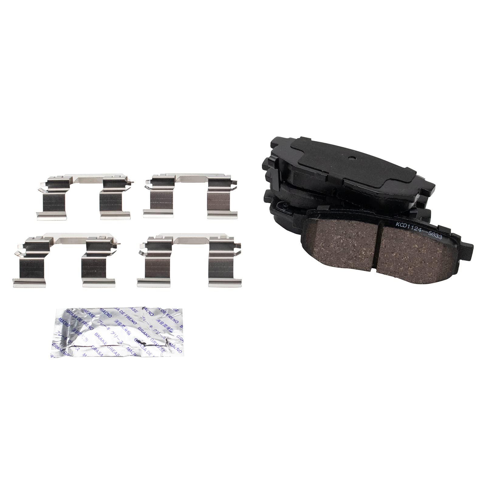 Trq Rear Brake Pad & Rotor Kit Brake Pads Brake Rotor Parking Brake Shoe Set Ceramic Compatible With 2013-2016 Scion Fr-S 2013-2