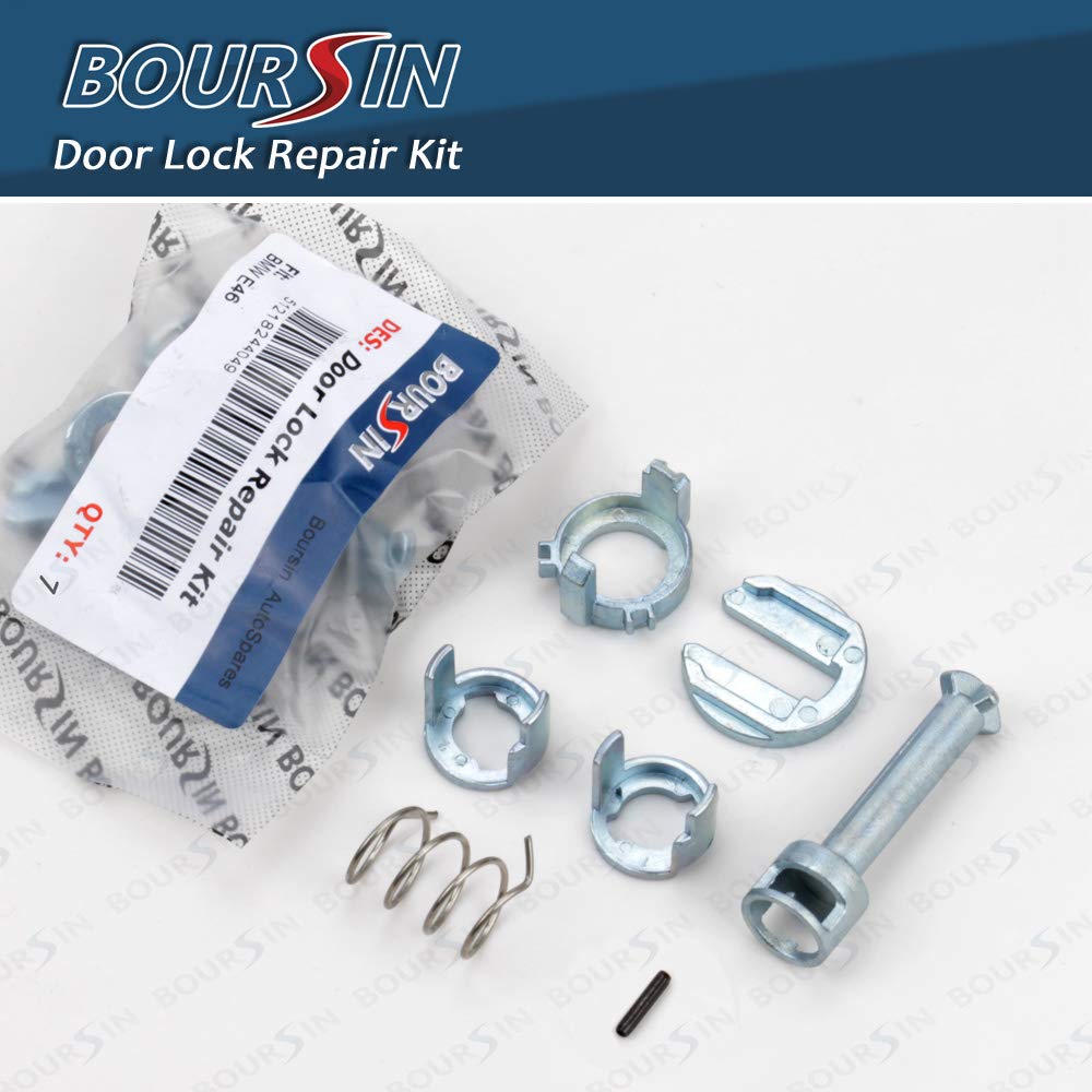 BOURSIN Door Lock Cylinder Repair Kit for BMW E46 3 Series M3 1998-2006 Front L/R Side