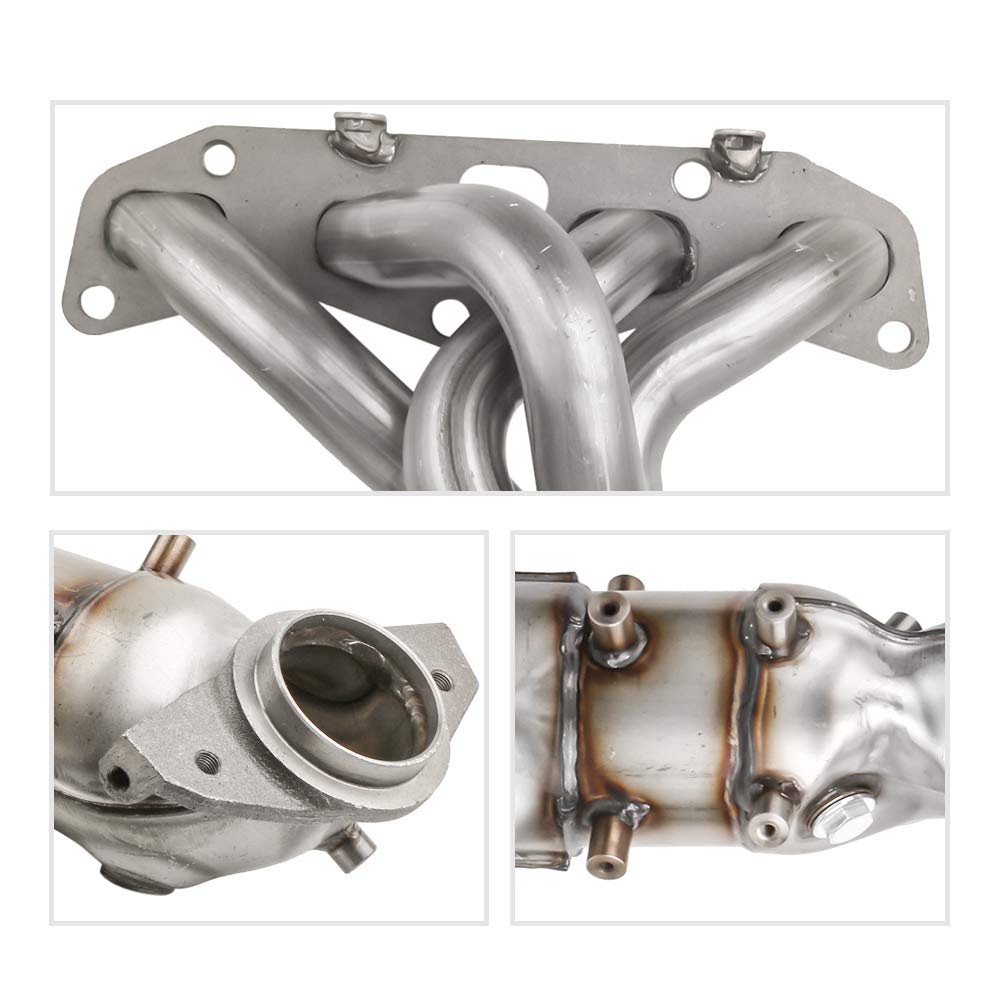MOSTPLUS Front Exhaust Manifold Catalytic Converter Compatible for 2002 2003 2004 2005 2006 Nissan Altima 2.5L Replaces 674-659