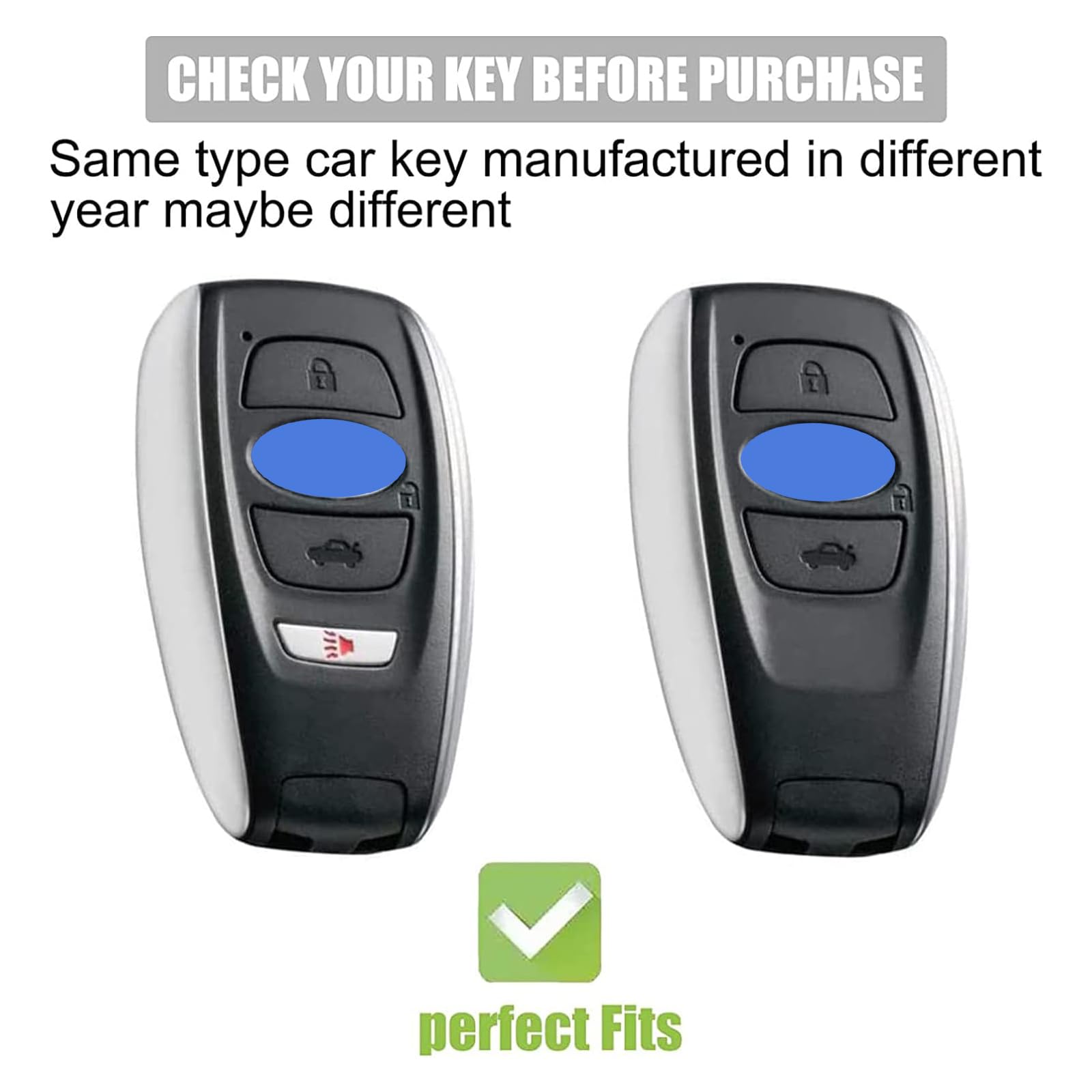 Gematay For Subaru Key Fob Cover With Keychain Lanyard, Soft Tpu Key Fob Protector Compatible With Ascent Brz Crosstrek Forester