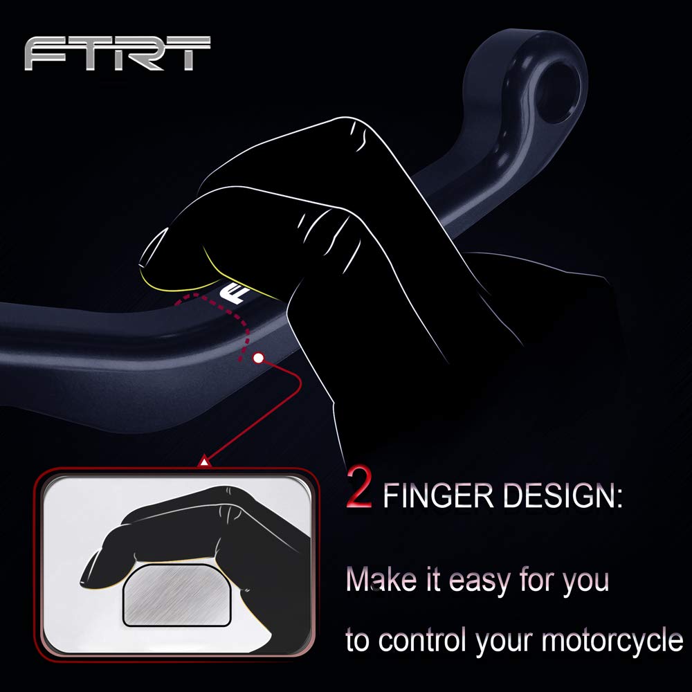 Ftrt Pivot Dirt Bike Brake Clutch Levers Compatible With Ttr125 L Le Lw 00-18/ Ttr250 93-13/ Xt250X 06-16/ Tricker 04-16/ Dt230