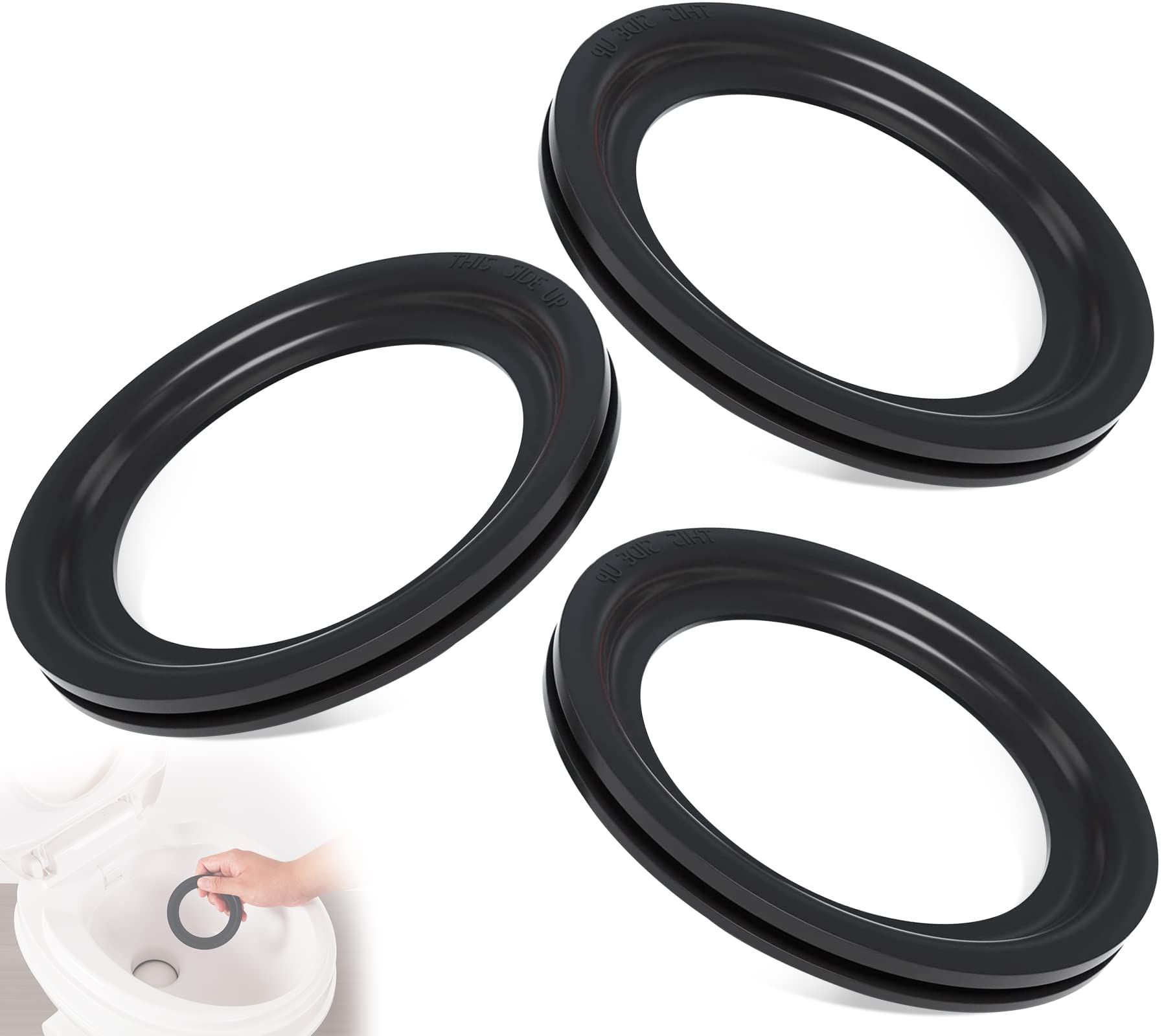 Boeemi Rv Toilet Seal Kit - Replacement 385311658 Flush Ball Seal For 300/310/320 Camperseries, Solves Leakage Problems Between