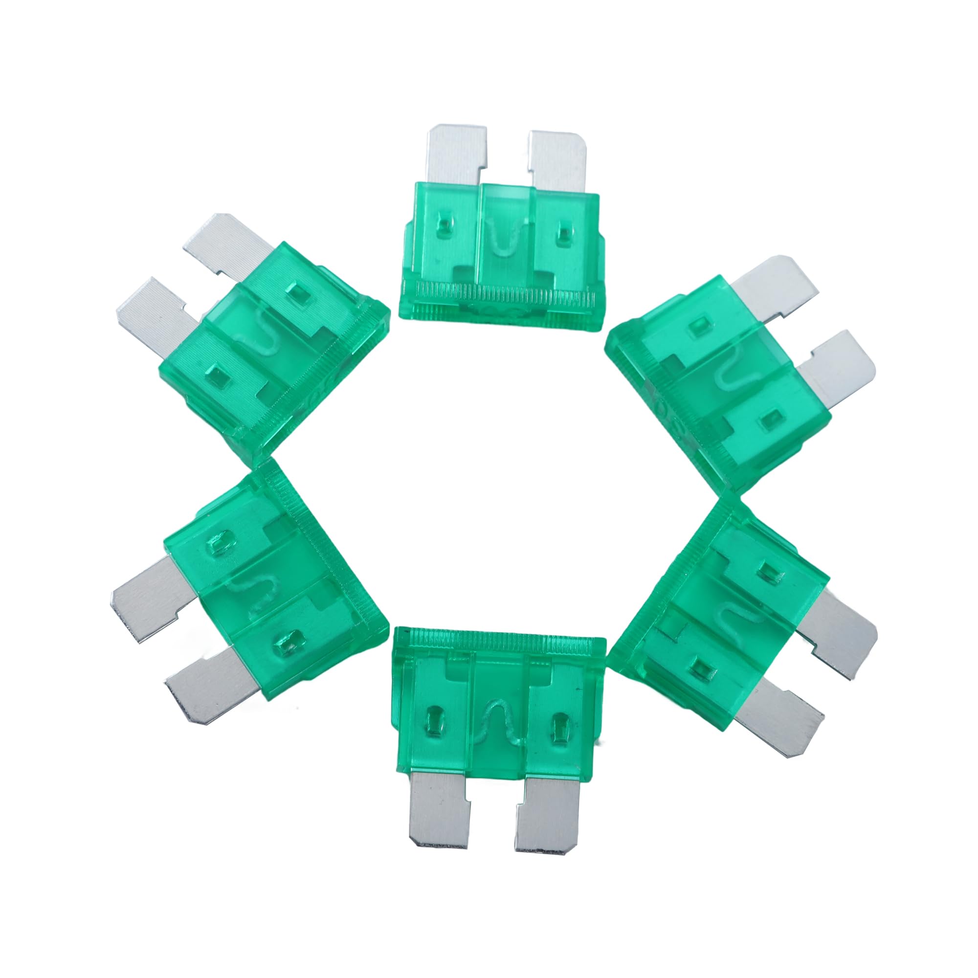 100 Pack Auto Fuses 30 AMP ATC/ATO Standard Regular Fuse Blade 30A Car Truck Boat Marine RV