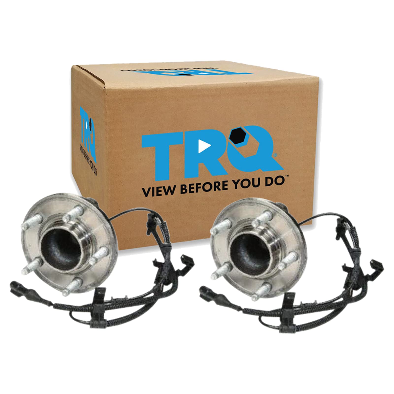 Trq Front Wheel Hub Bearings Assembly Set Compatible With 2003-2005 Ford Crown Victoria Lincoln Town Car Mercury Grand Marquis 2