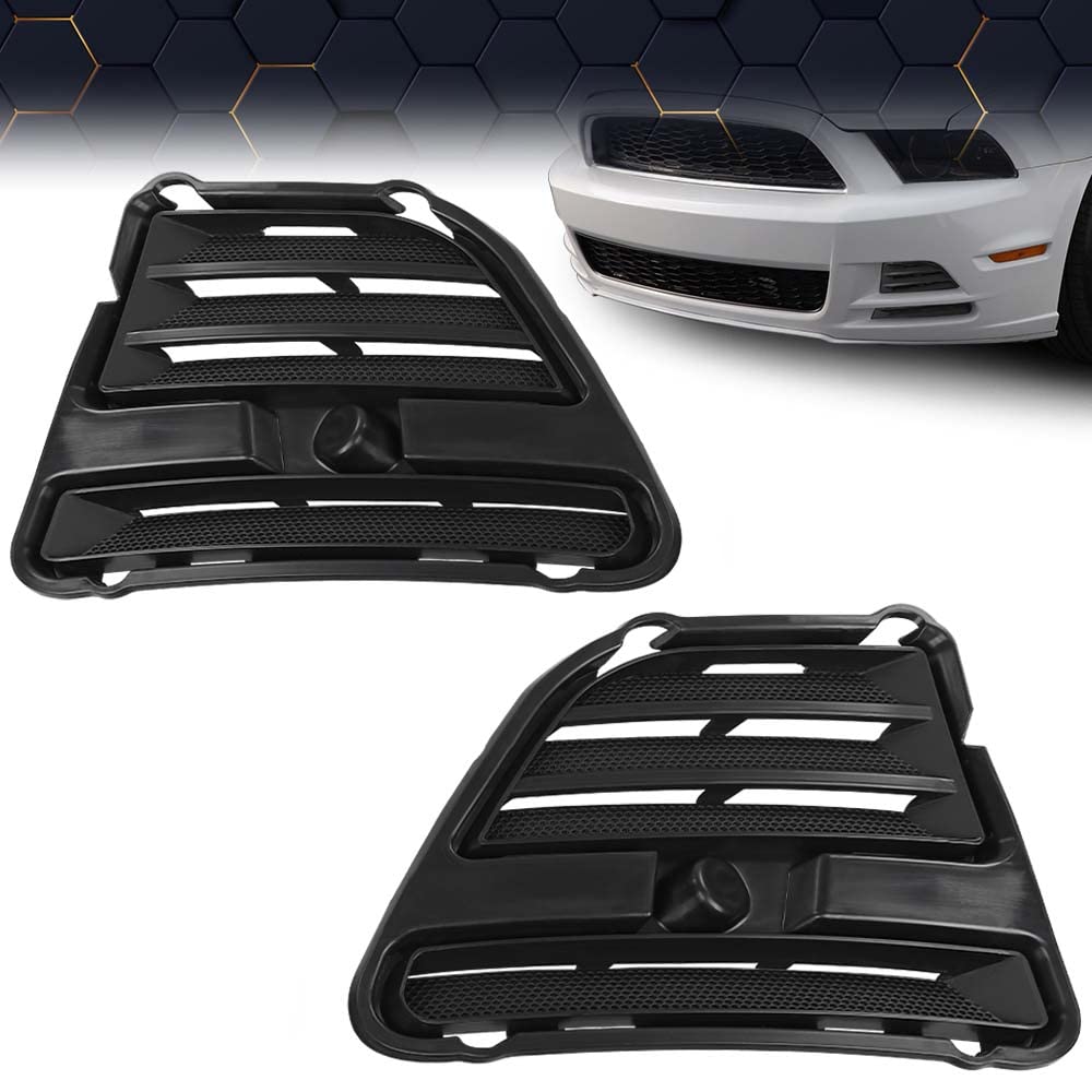 Pit66 Fog Light Cover Compatible With 2013-2014 Ford Mustang Fo1039134 Fo1038134 Left Driver And Right Passenger Side