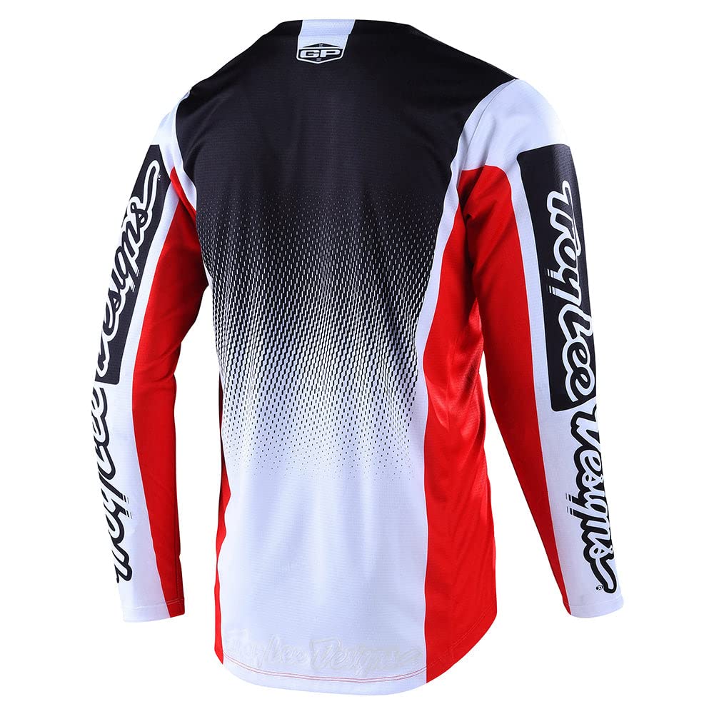Troy Lee Designs Gp Icon Jersey - Motocross Dirt Bike Atv Enduro Dual Sport Racing Off Road Long Sleeve Riding Gear - Adult Mens (Red, Md)
