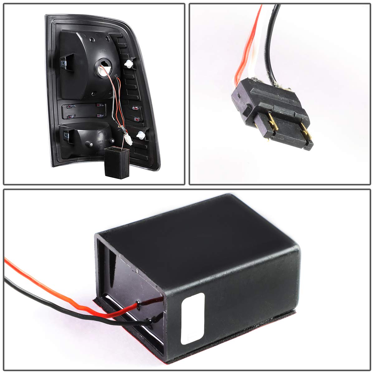 DNA MOTORING TL-DRAM09-LED-3D-CH-G2 LED 3D Tail Light Assembly Driver & Passenger Side [Compatible with 09-17 Dodge Ram 1500 2500 3500]