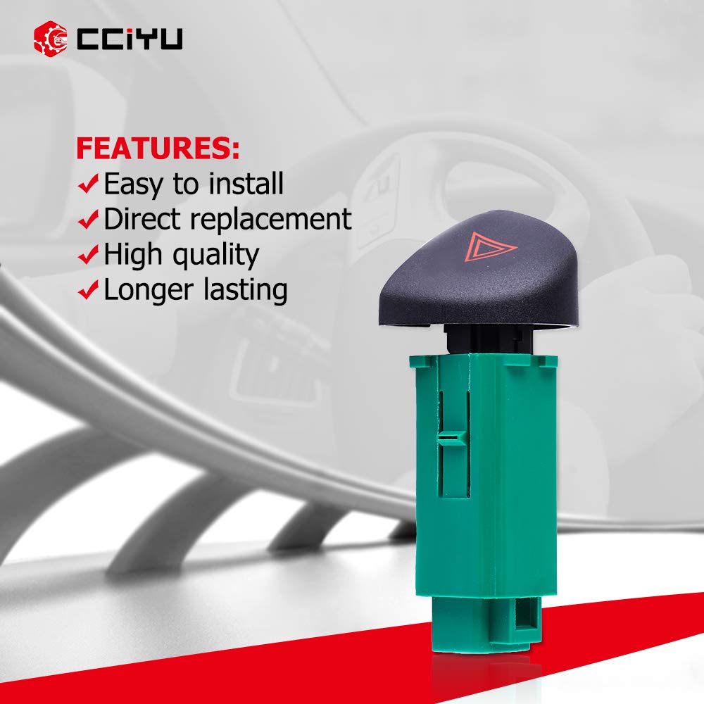 Cciyu Hazard Warning Switch Replacement Fit For 2004-2005 Chevy Classic 2000-2003 Chevy Malibu 2004-2005 Chevy Malibu Maxx