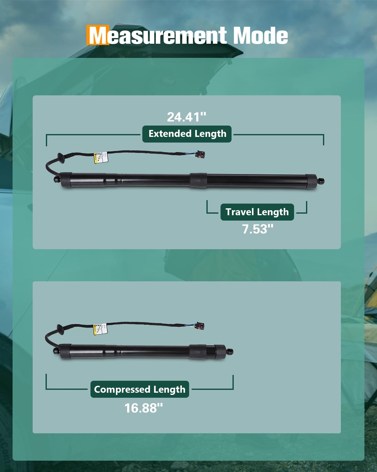 Scitoo Rear Left/Right Tailgate Power Lift Support Shock Strut Fit For Nissan Pathfinder 2017-2019 -Replace 905609Pj0A