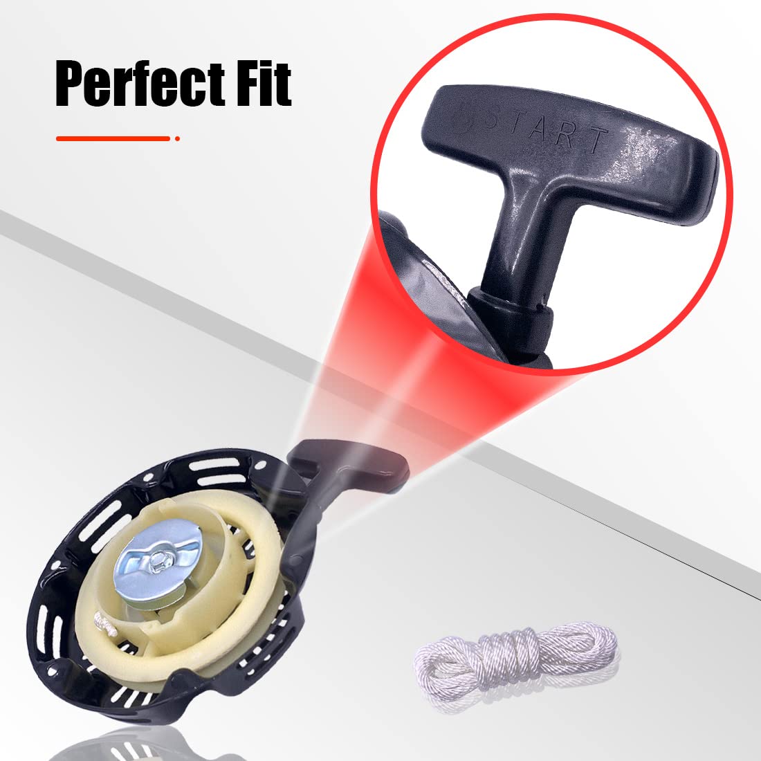 Pull Start Recoil Starter For Coleman Ck100-S Ct100U Cc100X Mini Bike Sk100 Go-Kart 97Cc 2.8 Hp Mm-B80 Mini Bike With Spark Plug