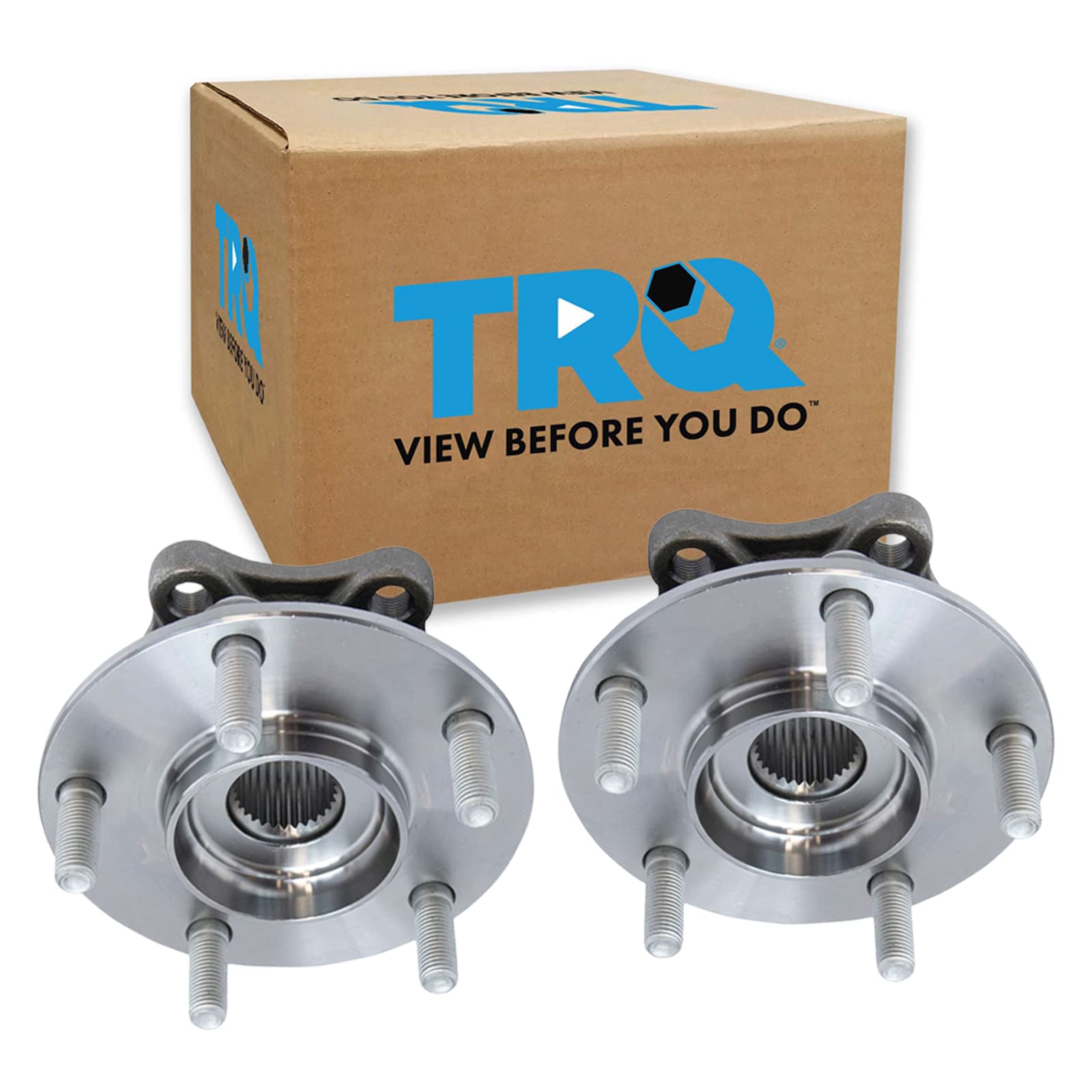Trq Front Wheel Hub Bearings Assembly Set Compatible With 2014-2018 Mazda 3 2016-2021 Cx-3