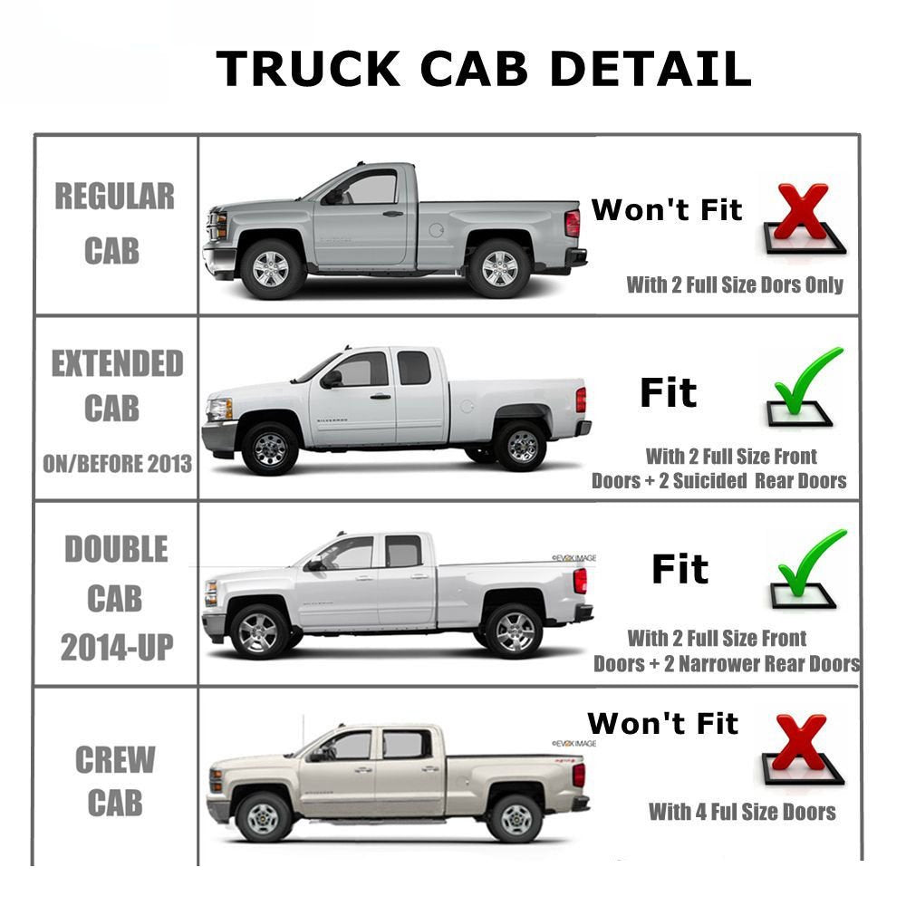 Gldifa Smoke Sun/Rain Guards Window Visor Compatible With 2014-2018 Chevy Silverado/Gmc Sierra Double Cab Wind Deflector 4Pcs 94