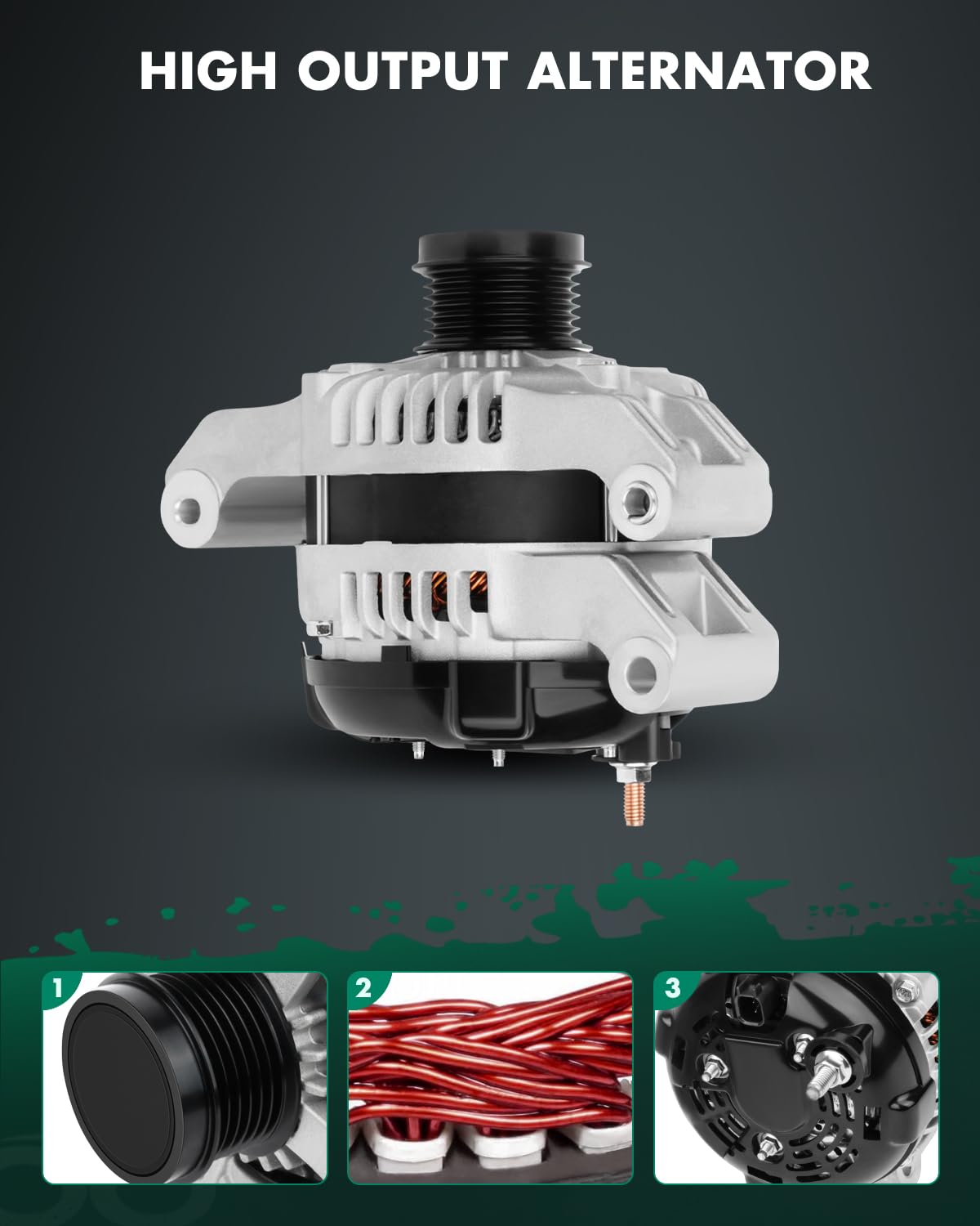 SCITOO Alternator Replacement for Dodge for Challenger 2011-2016, for Dodge for Charger 2011-2015, for Dodge for Durango 2011-20