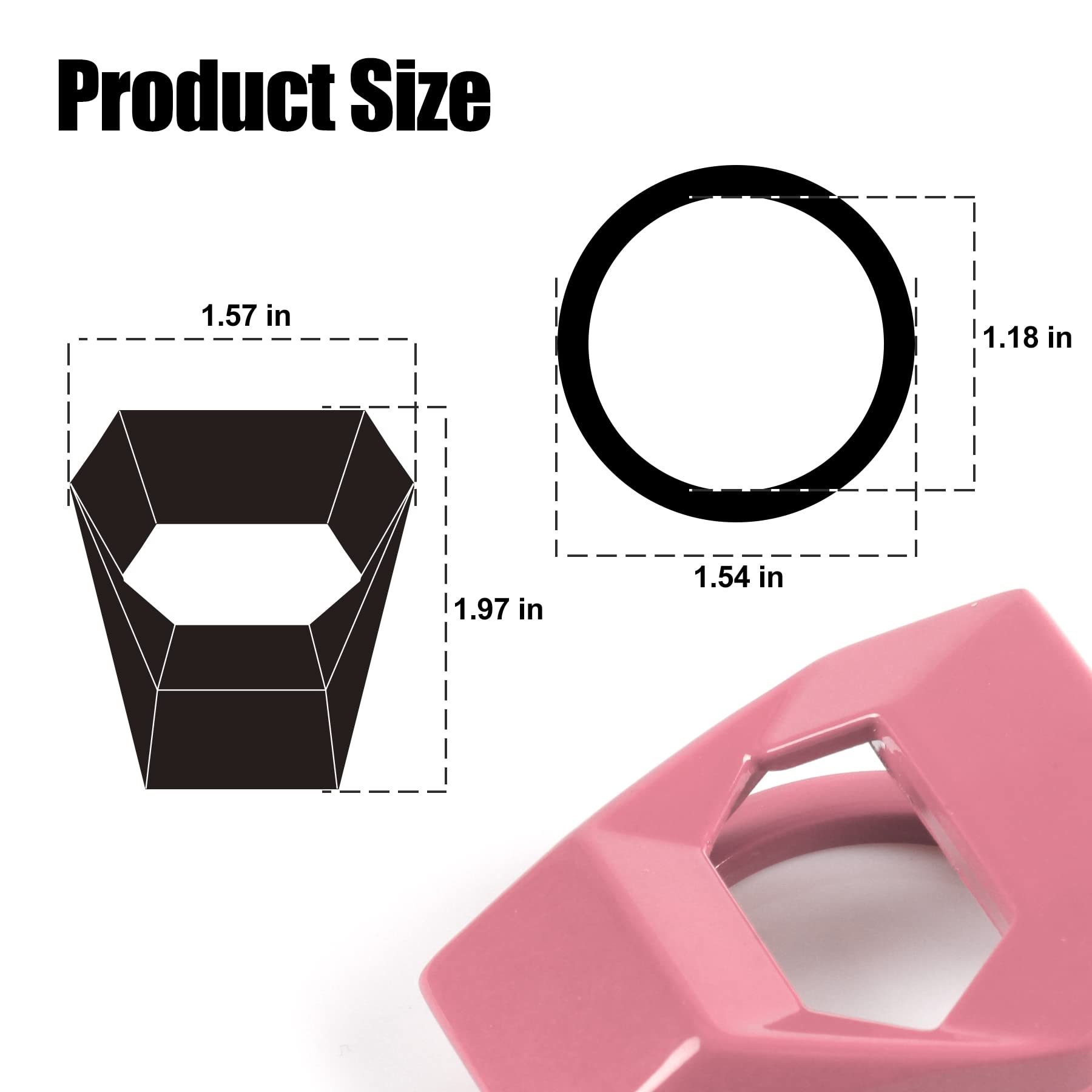 Singaro Universal Engine Start Stop Button Cover, Car Power Control Zinc Alloy Trim, One Button Start Button Cover Interior Accessories(Pink)