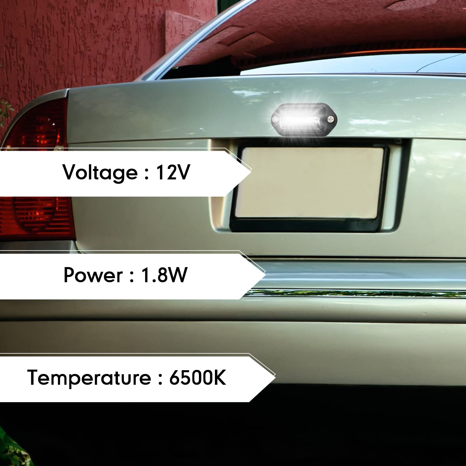 Mudder 16 Packs 12V 6 Led License Plate Light Waterproof License Plate Lamp Taillight For Truck Suv Trailer Rv Trucks And Boats