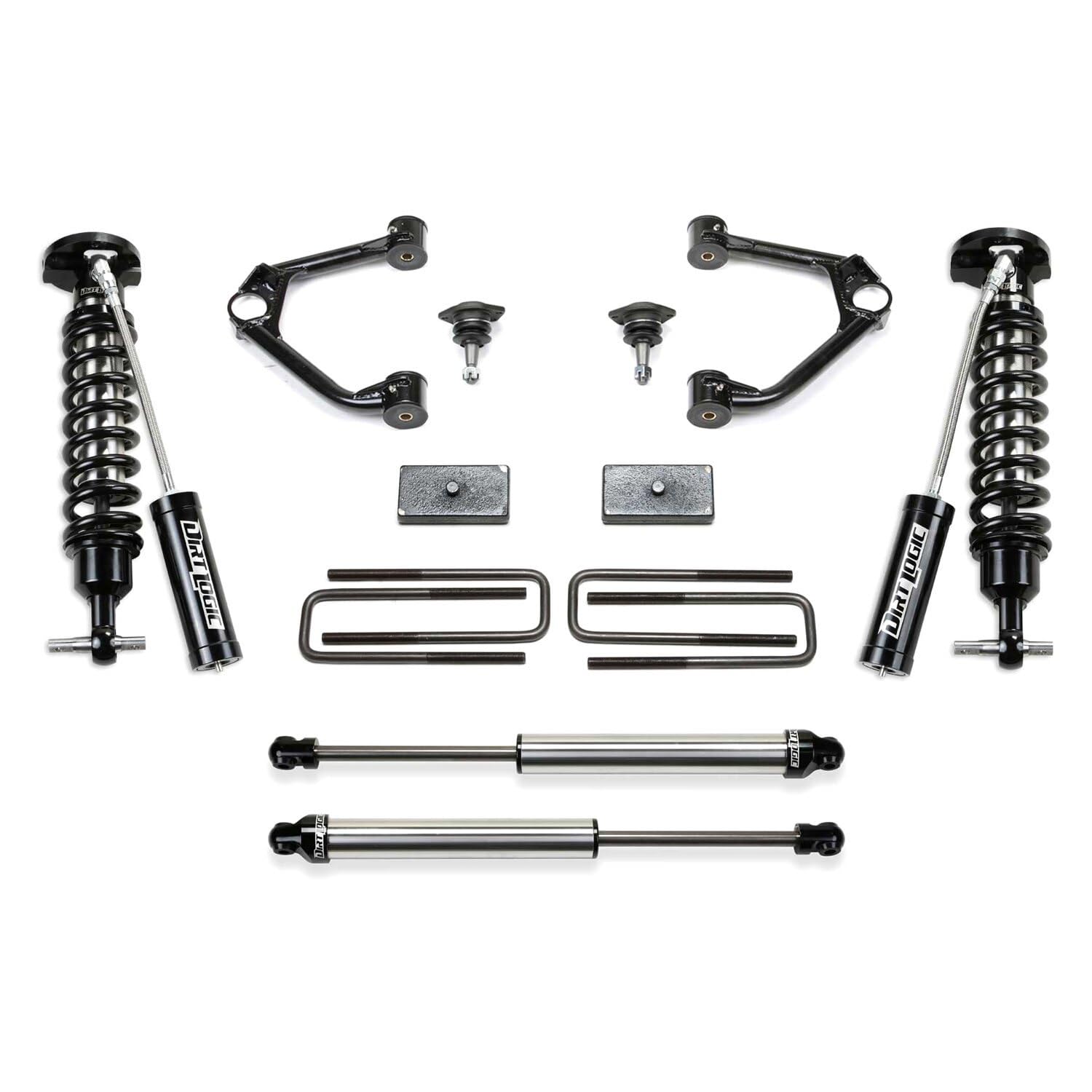 Fabtech Motorsports K1190Dl 3 Budget Sys W/ Dl 2.5 Resi & 2.25