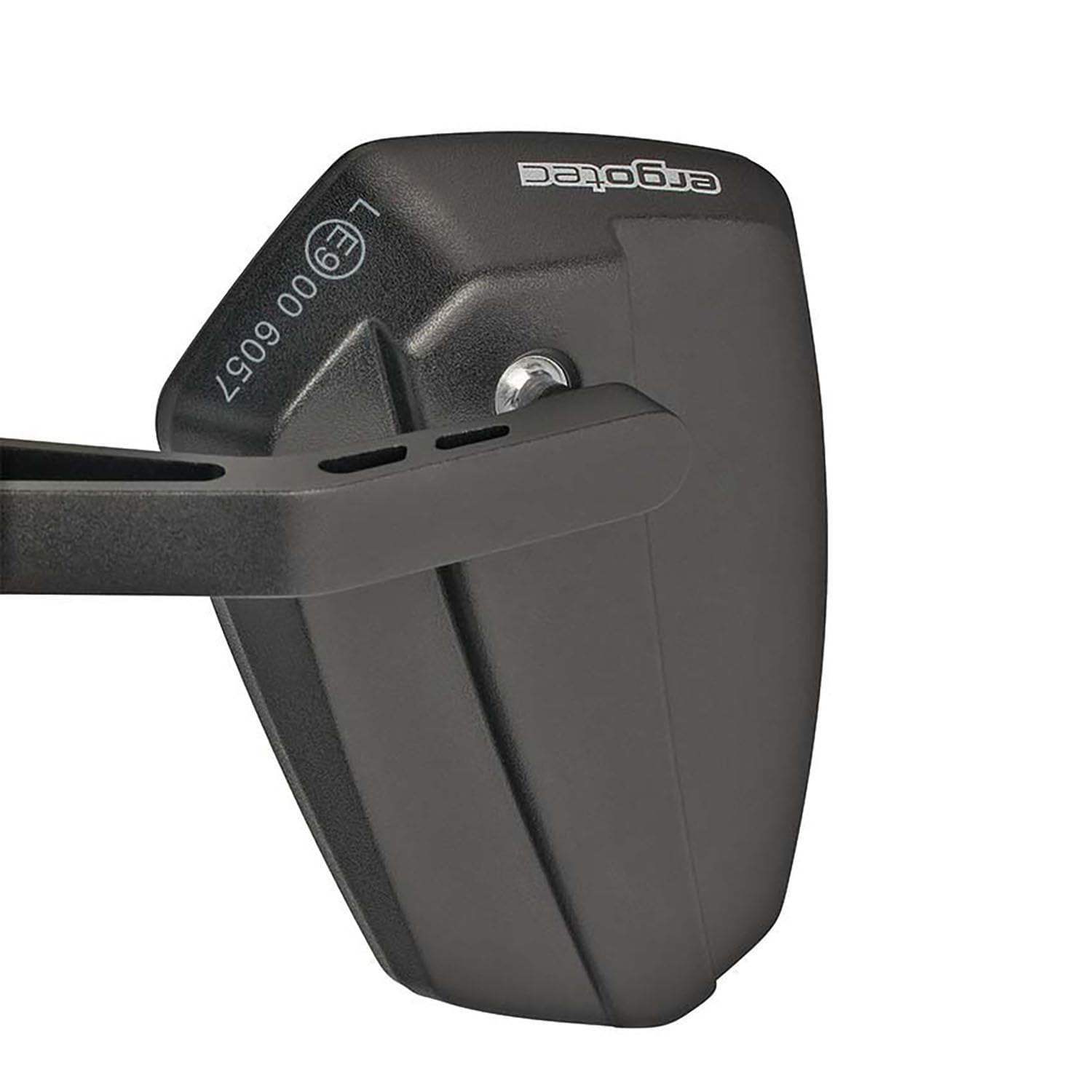 Ergotec M-99 Bicycle Rear View Mirror, Dimensions 121 X 78-66 Mm, Aspherical Mirror Surface For Large Viewing Area & Reduced Bli