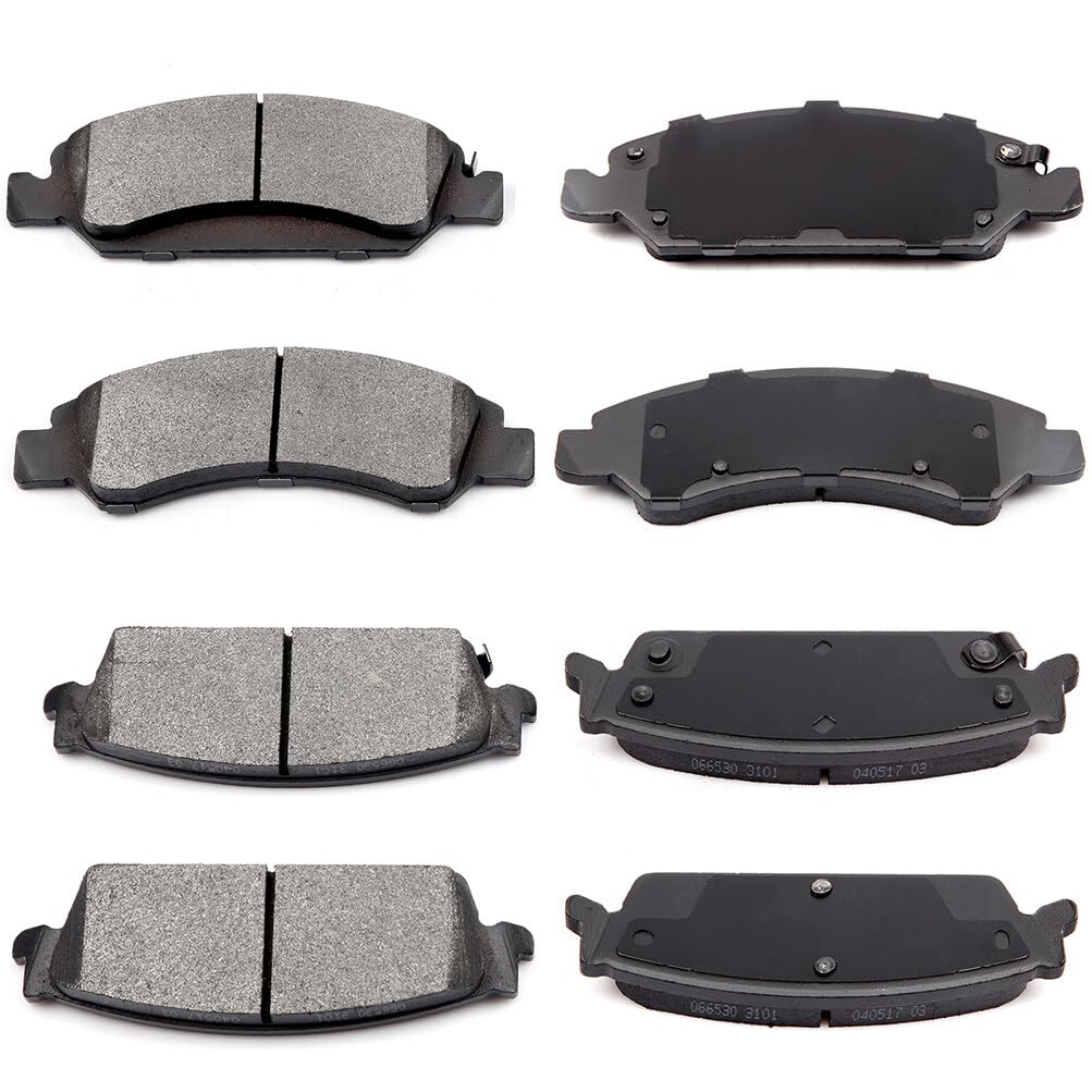 Eccpp D1363-8472 D1194-8312 Front & Rear Semi Metallic Disc Brake Pad Set Fit For Cadillac Escalade 2008-2014,For Cadillac Escal