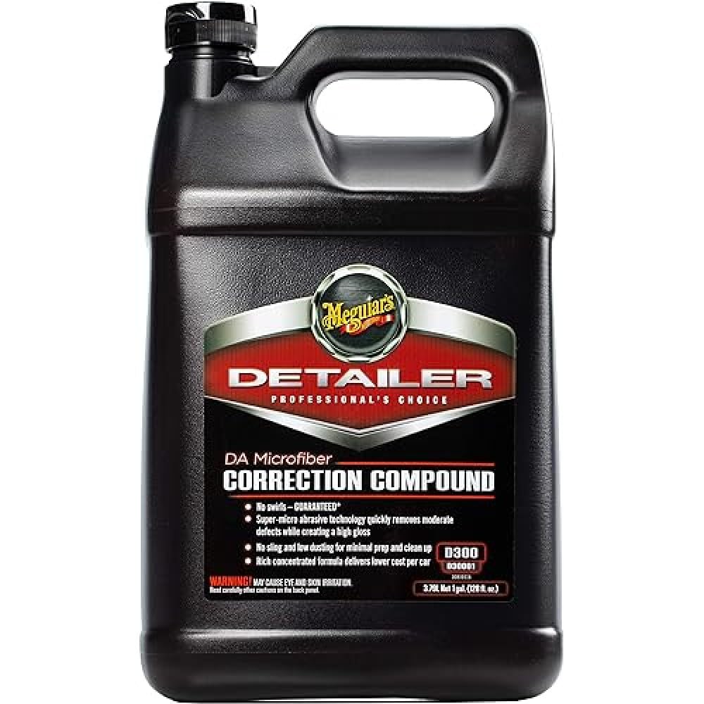 Meguiar'S D31 Da (Dual Action) Microfiber Correction Compound - Auto Compound Removes Surface Defects - 1 Gallon Container