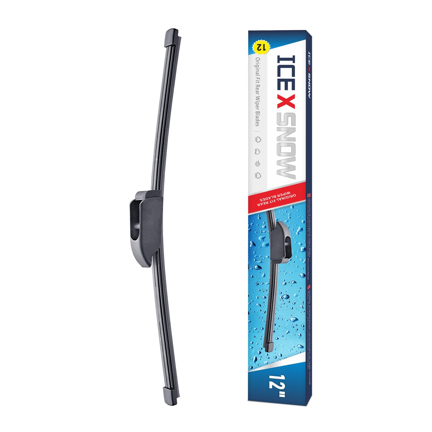 12'' Rear Windshield Wiper Blade Replacement For Kia Niro 2020 2019 2018 2017 /Jaguar F-Pace 2020 2019 2018 2017 Back Windshield