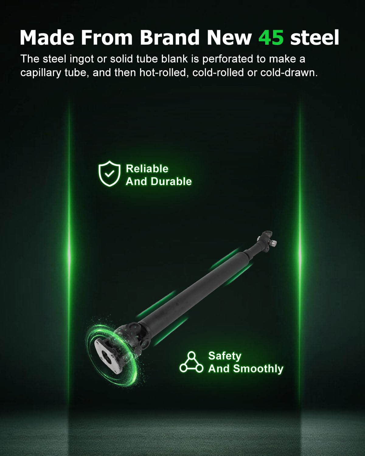 SCITOO?41.5''?Steel Front Driveshaft Assembly Drive Shaft Prop Shaft For Ford Excursion 2000-2005,OE# 3C3Z4A376AA 5C3Z4A376DA 5C