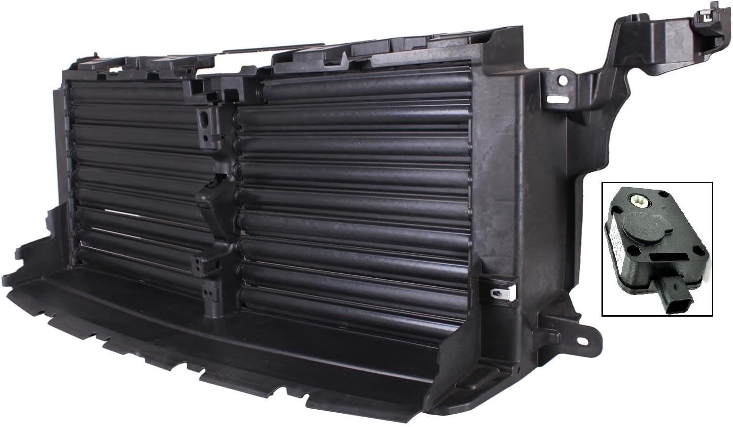 TYG (CAPA QUALITY) Active Grille Shutter For '18-'22 Ford Expedition/Expedition Max Upper JL1Z8475A JL1Z8475C FO1206139 w/Motor