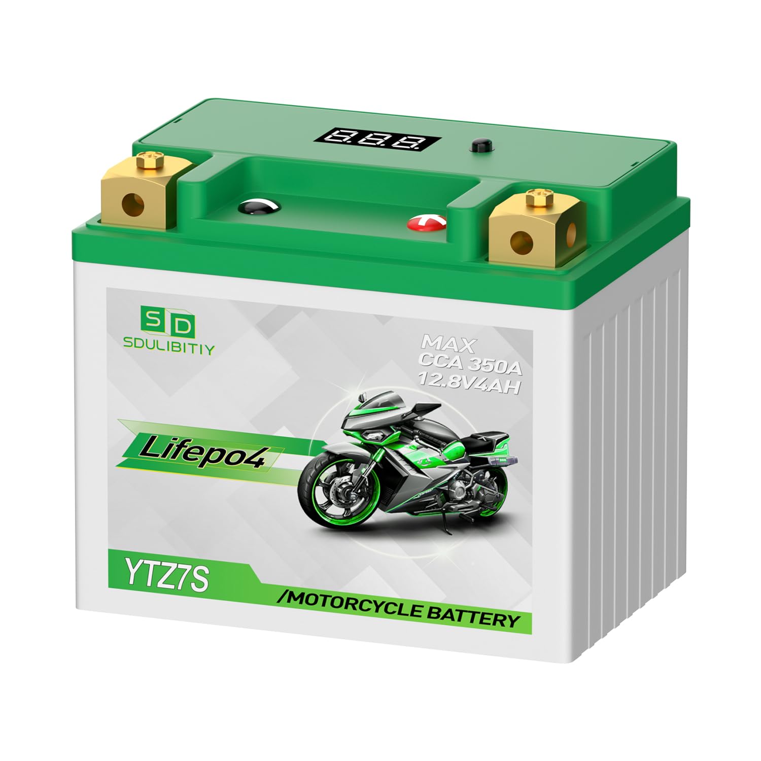 YTZ7S YTX5L-BS Lithium Motorcycle Battery LiFePO4 12V 4Ah 280-350CCA High Performance Power Sports, Compatible ATV, UTV, PWC, Se