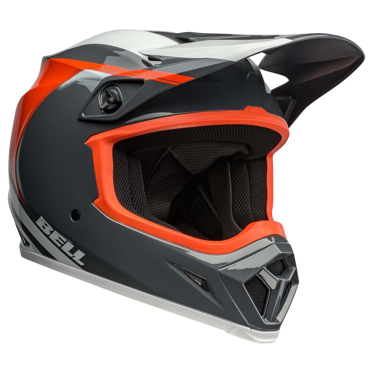 Bell Mx-9 Mips Dirt Helmet (Dart Gloss Charcoal/Orange - X-Large)