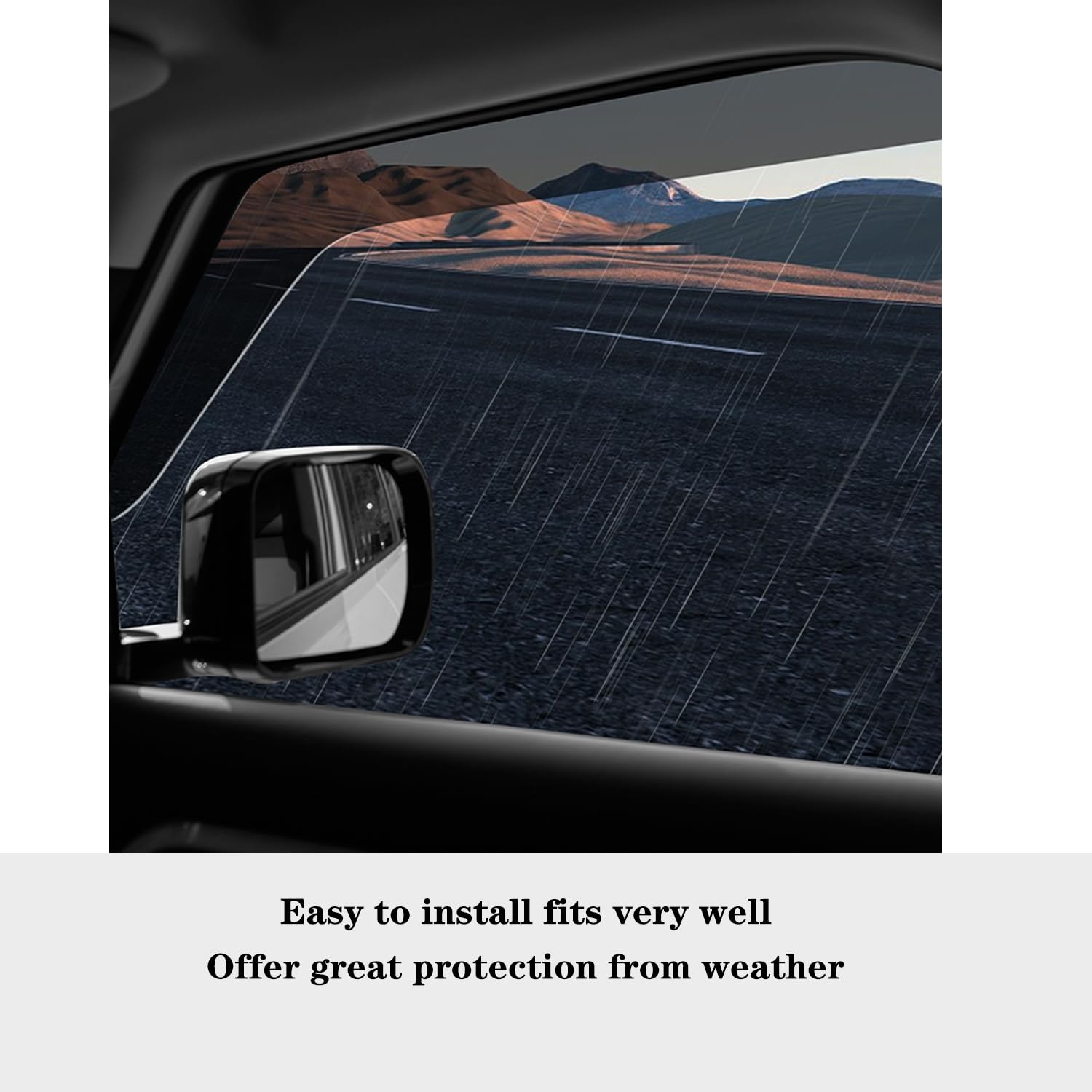 Vesul Window Deflector Compatible With 2024 2025 Lexus Gx550 Gx550H/Toyota Land Cruiser Prado J250 Lc250 Tape-On Rain Guards Win