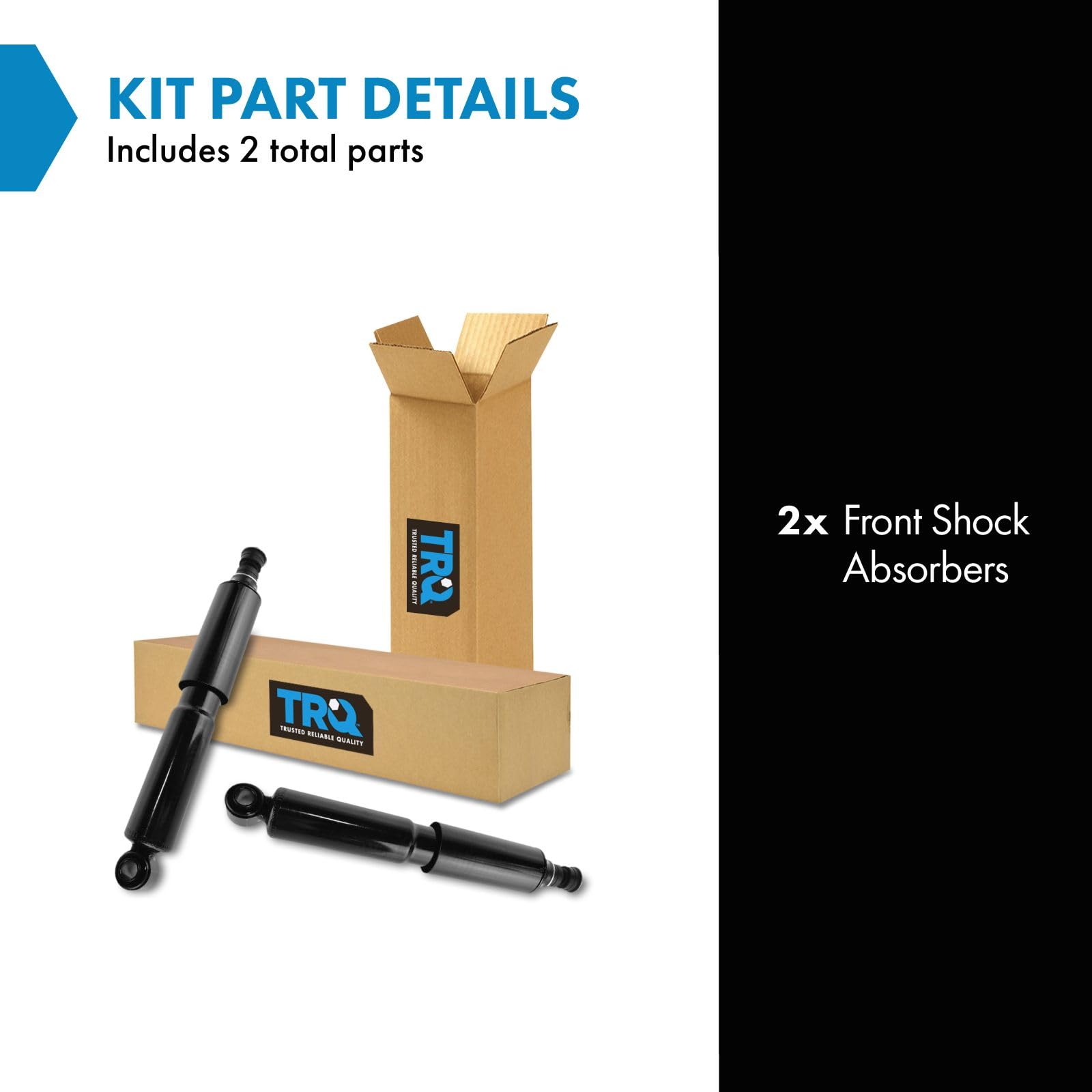 Trq Front Shock Absorber Set Compatible With 1986-1995 Toyota 4Runner Pickup 1993-1998 T100