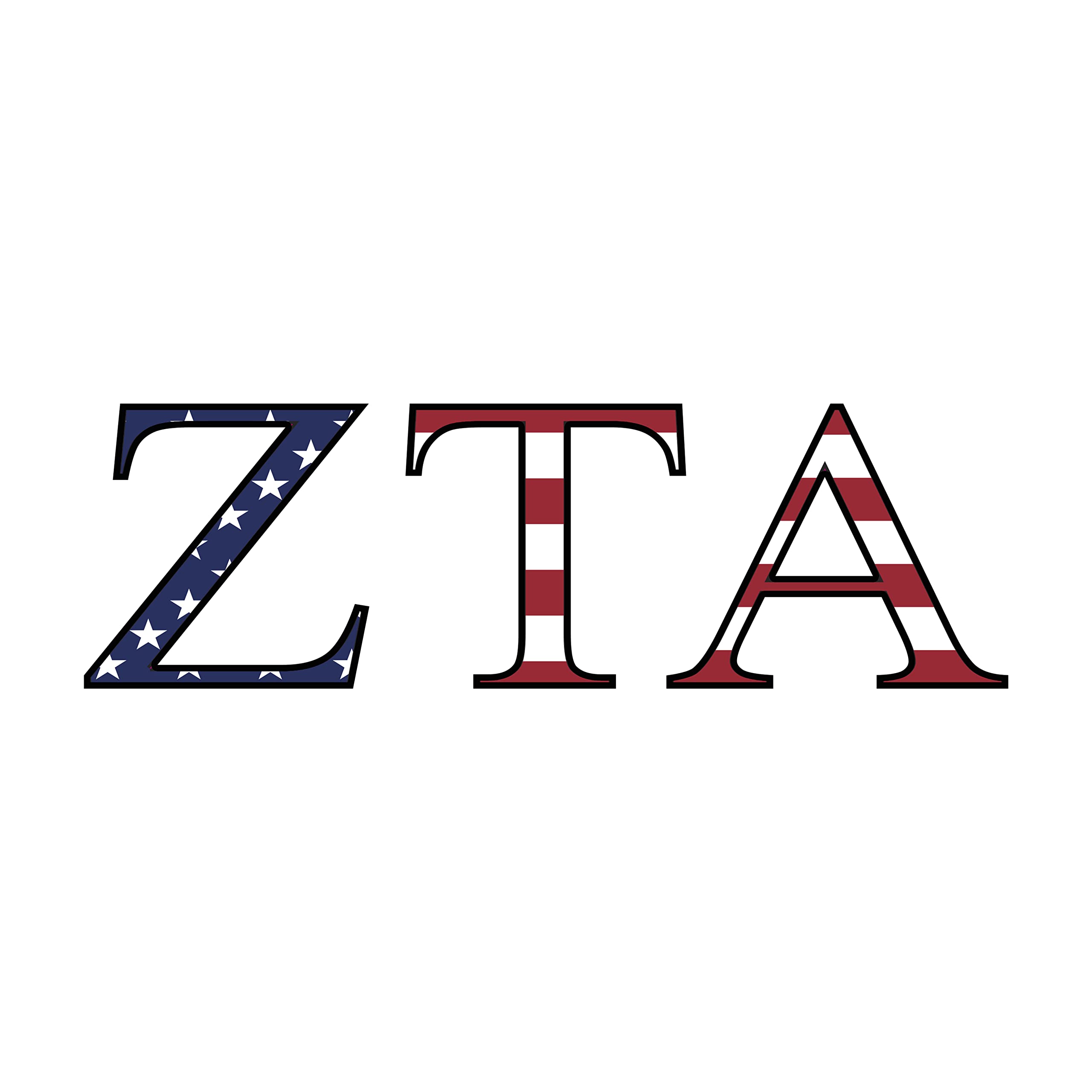 Pro-Graphx Zeta Tau Alpha Greek Sorority Sticker Decal, 2.5 Inches Tall, Lilac