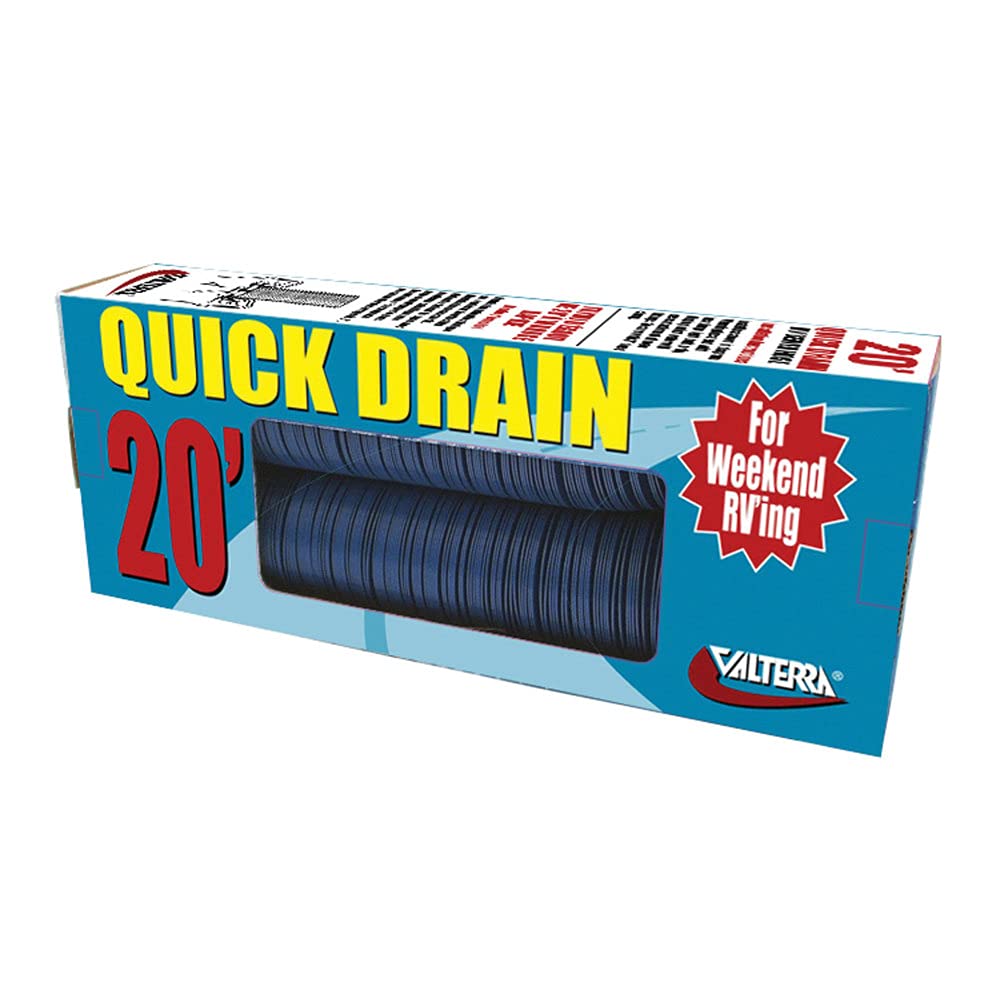 Valterra D04-0046 Quick Drain Standard RV Sewer Hose - 20' (Boxed)