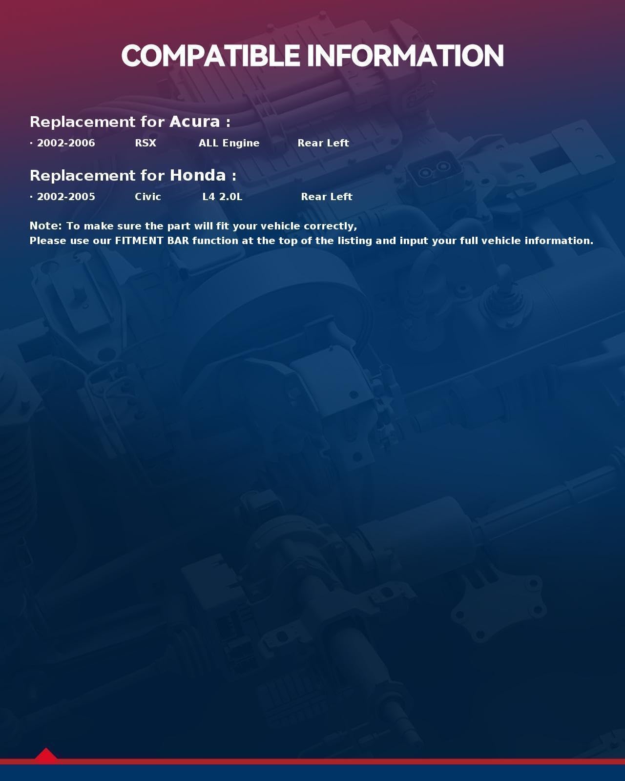 Kax Rear Left Brake Caliper 19B2679 Compatible For Rsx 2002-2006, Civic 2002-2005, Replacement Brake Caliper