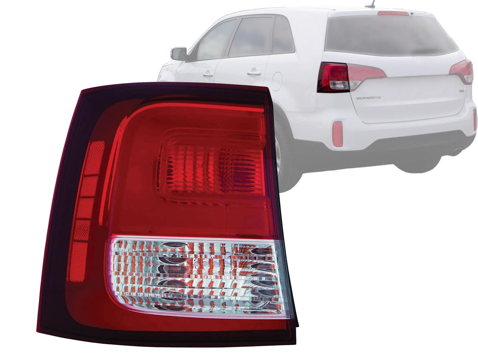 Auto Parts Avenue APA Replacement Tail Light Rear Lamp for 2014 2015 Sorento with Bulbs Included Driver Left Side 924011U500 KI2