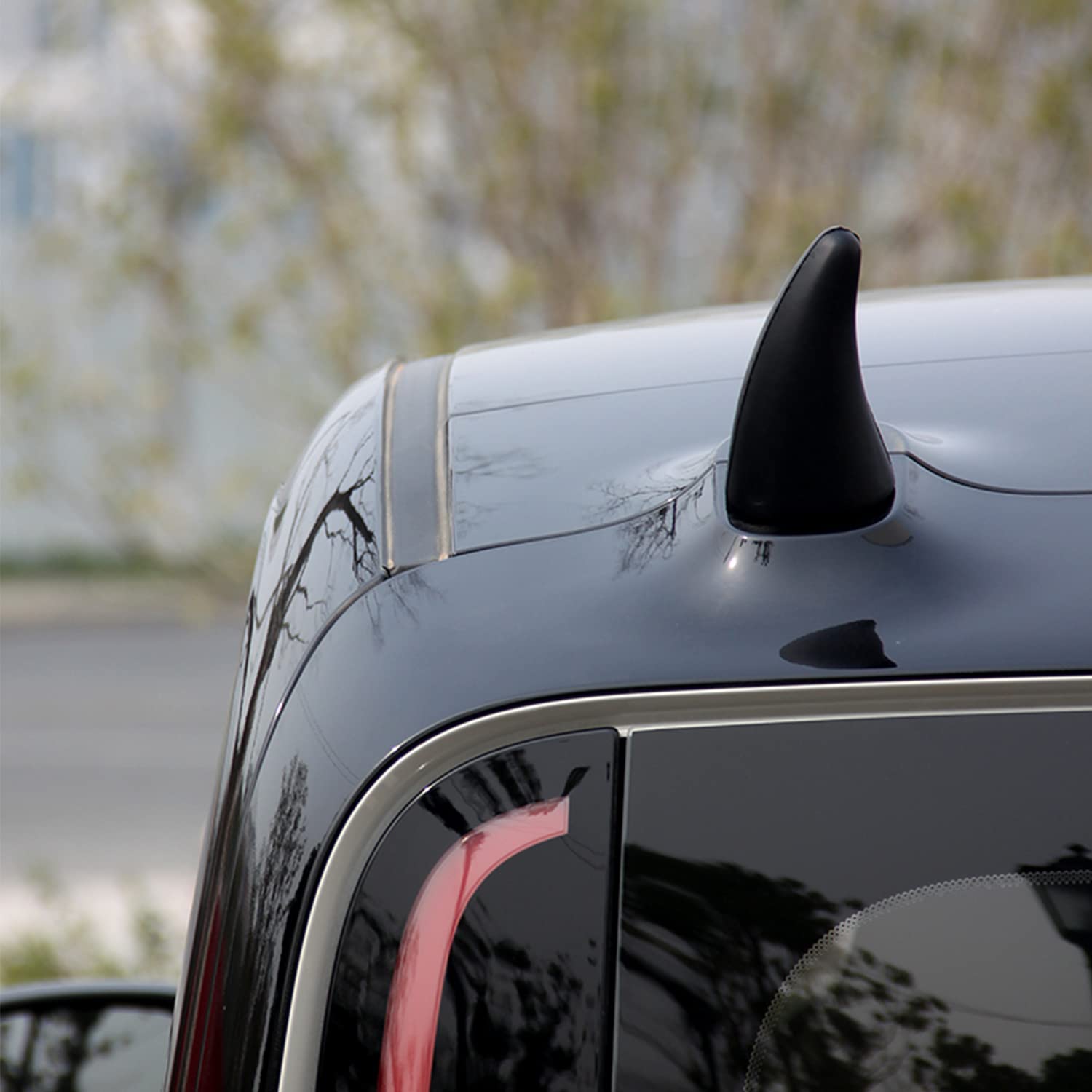 Ygmoner Car 3D Devil Horns Sticker (Easy To Find Car In The Parking Lot) Halloween Car Roof Decor Elasticity Foam Bull Horns (Cl