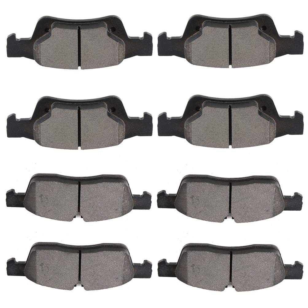 Ceramic Brake Pads Kits,Scitoo 8Pcs Brakes Pads Set Fit For 2011-2018 For Dodge For Durango,2011-2019 For Jeep Grand For Cheroke