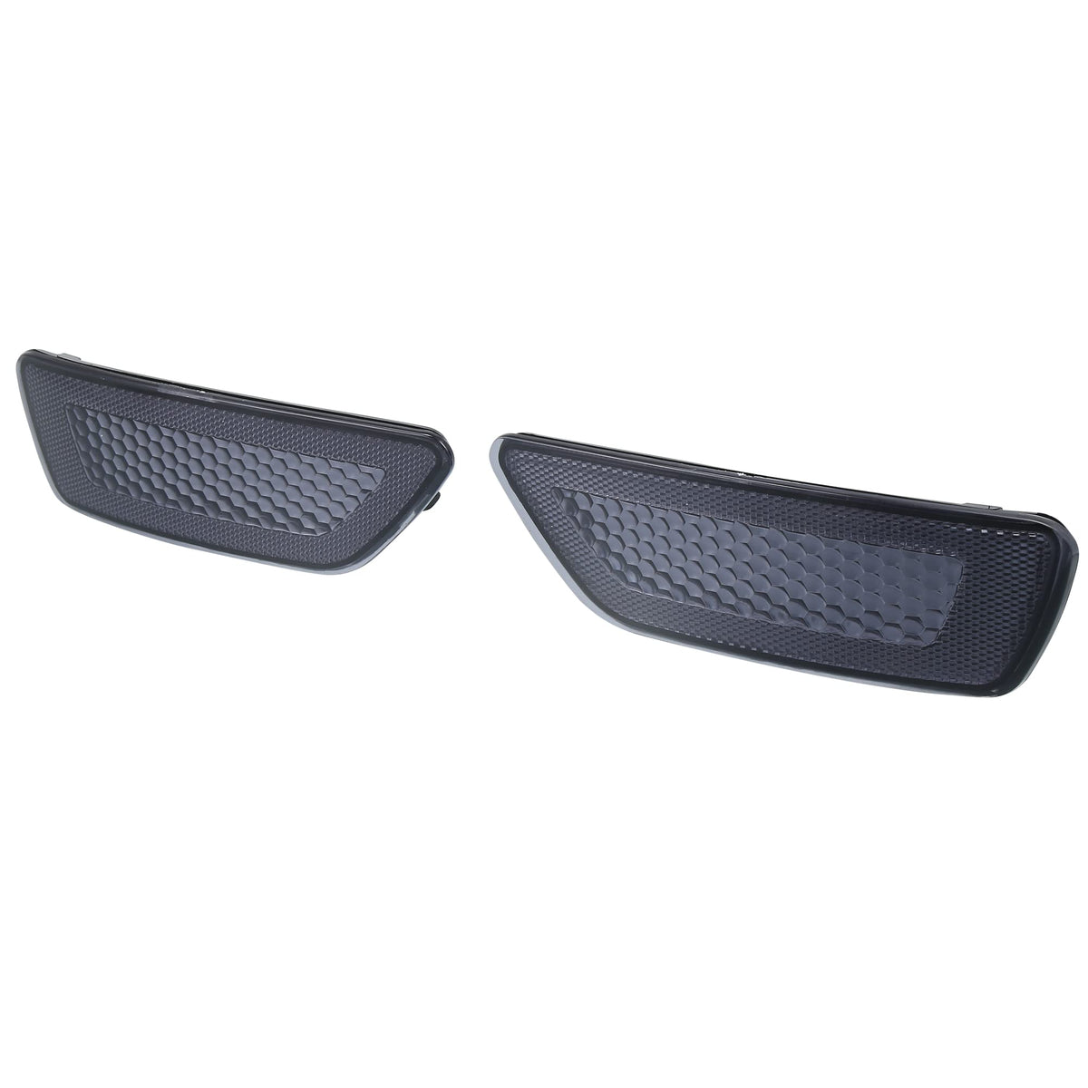 X Autohaux Pair Front Bumper Reflector Side Marker 57010720A 57010721Ac For Jeep Grand Cherokee 2011-2020 Compass 2011-2016 For Dodge Journey 2011-2017 Black