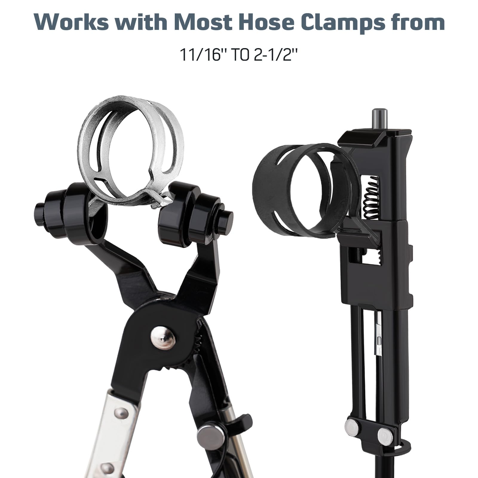 9PCS Hose Clamp Pliers, Long Reach Hose Clamp Tool Remover for Water Hose and Automotive Coolant Radiator Heater with Flexible W