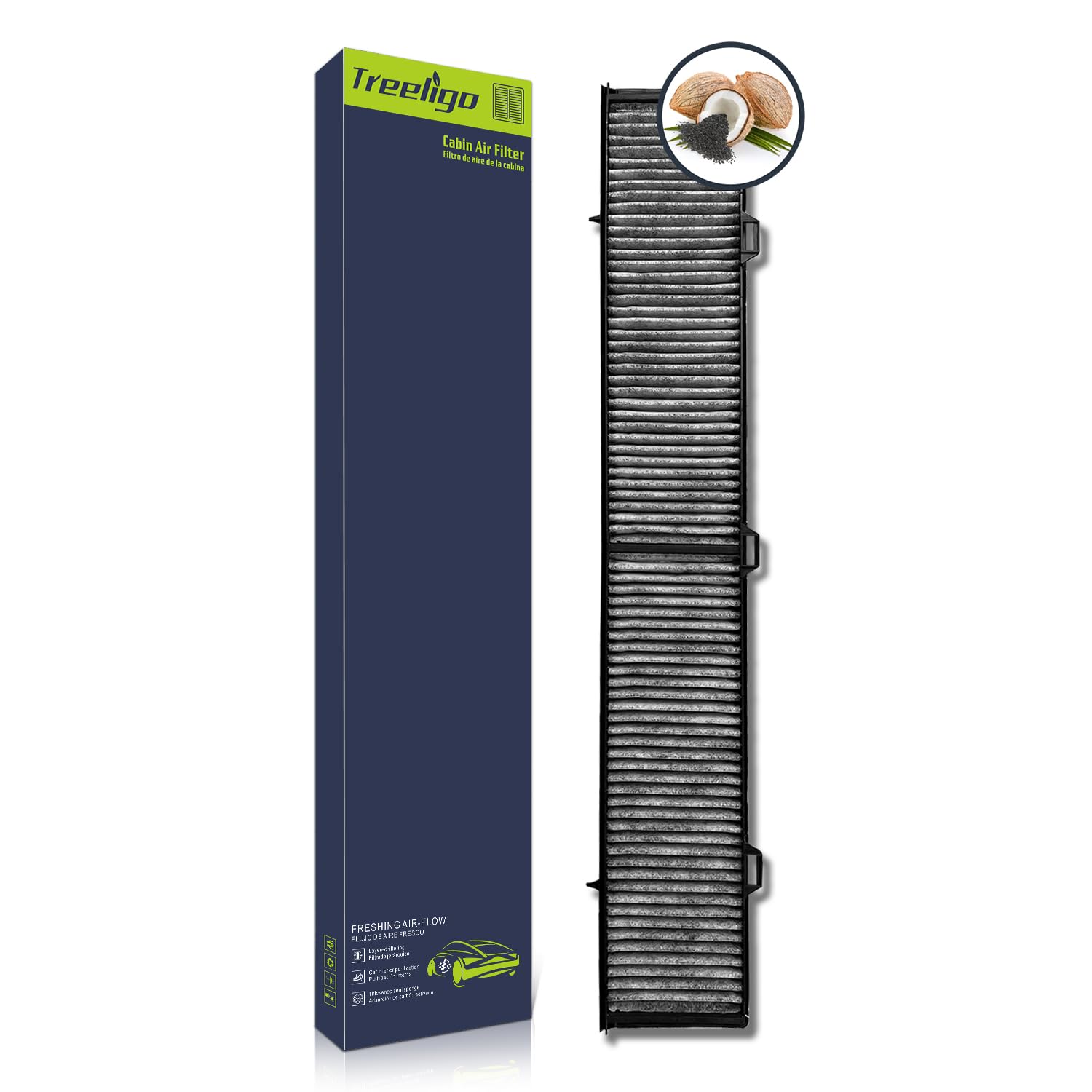 Treeligo Cf10727 Cabin Air Filter, Replacement For Bmw 128I 2008-2013, 135I 2008-2013, 135Is 2013 325I/Xi 2006, 328I 2007-2013,