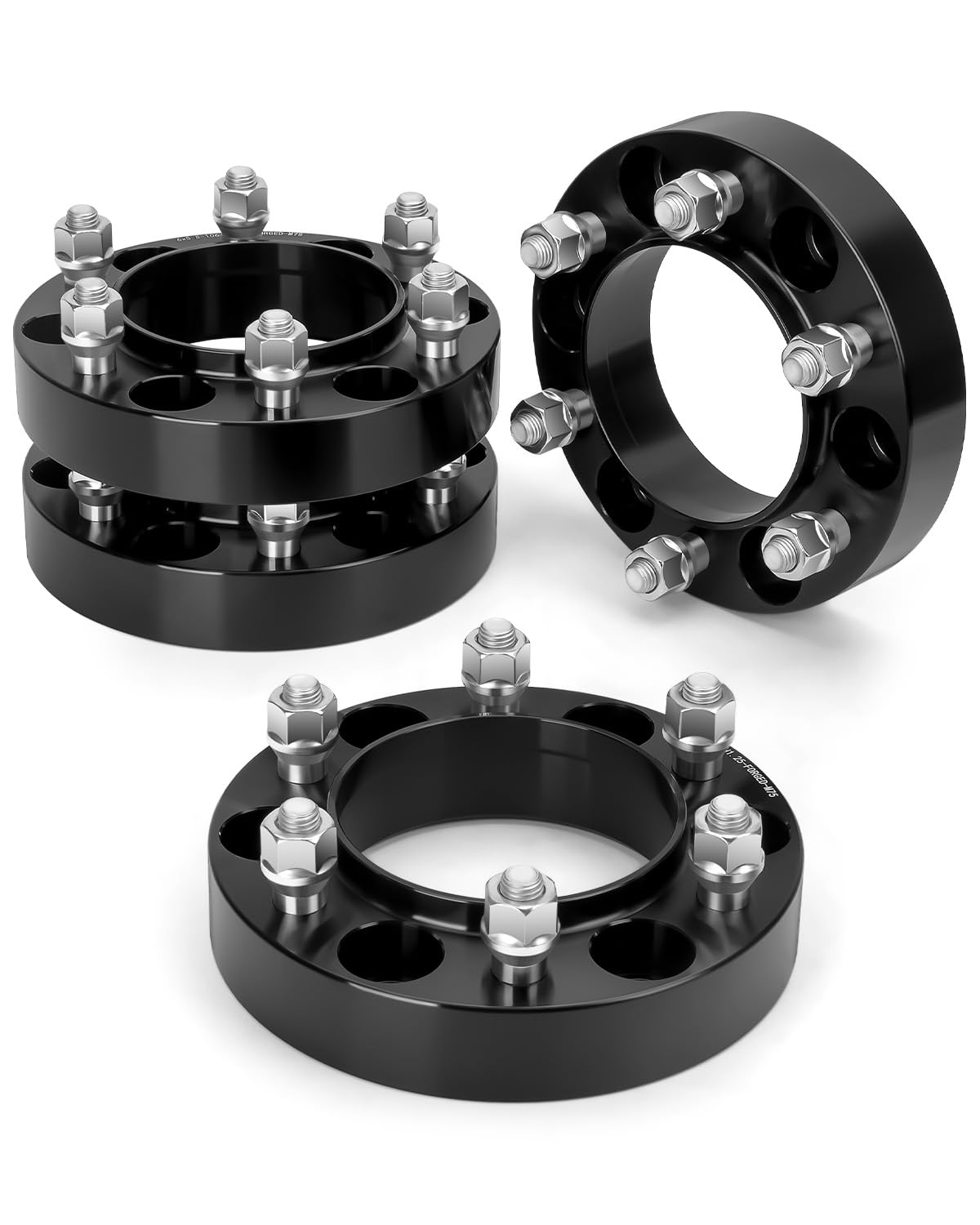 Dynofit 6X5.5 Wheel Spacers 1.5 Inch For Toyota Tacoma/4Runner/Fj Cruiser, 106Mm Hub Centric M12X1.5 Forged Spacers With Extende