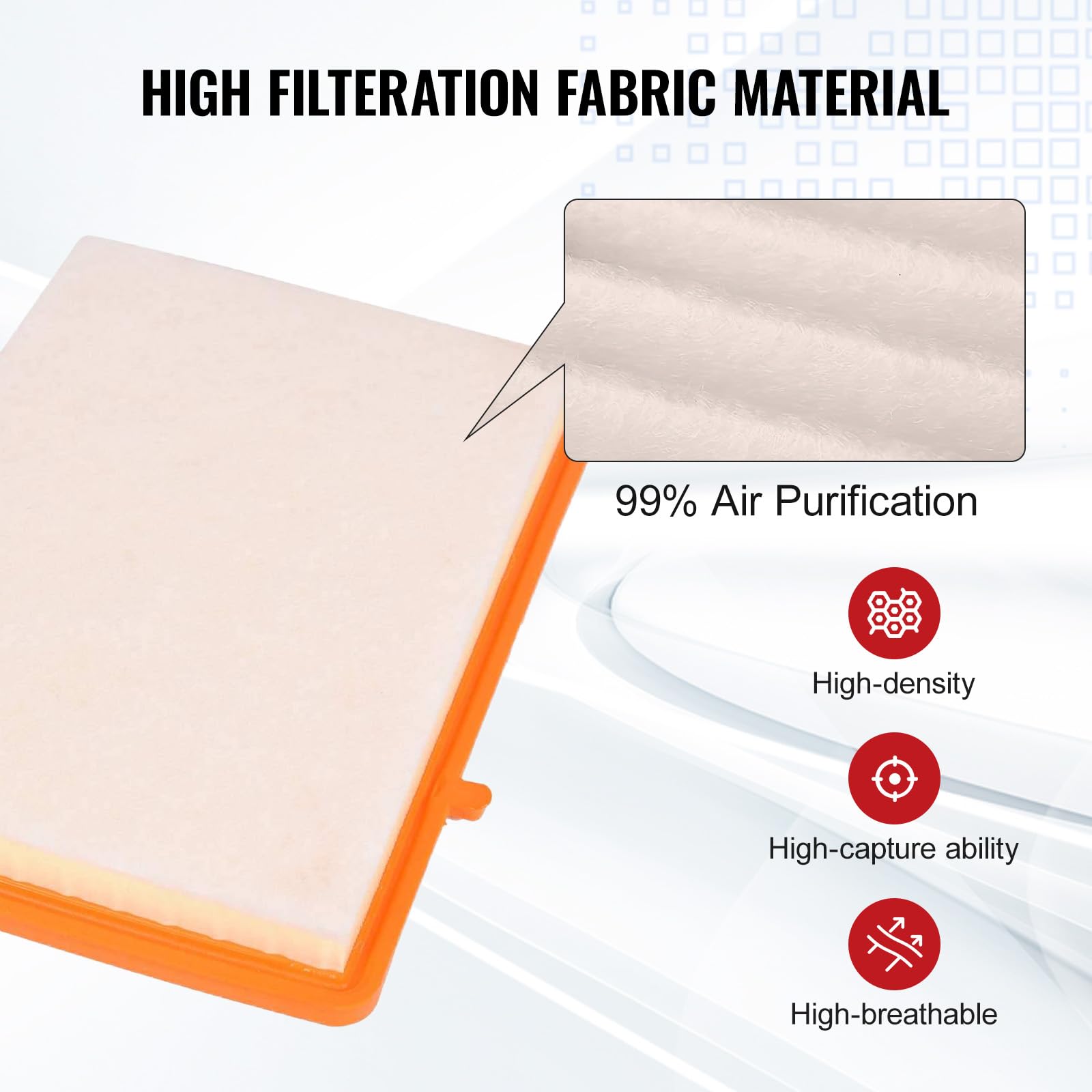 TOPAZ 23279657 Engine Air Filter Compatible With Chevy Equinox GMC Terrain 2018 2019 2020 2021 2022 AF31467 84390002 CA12260