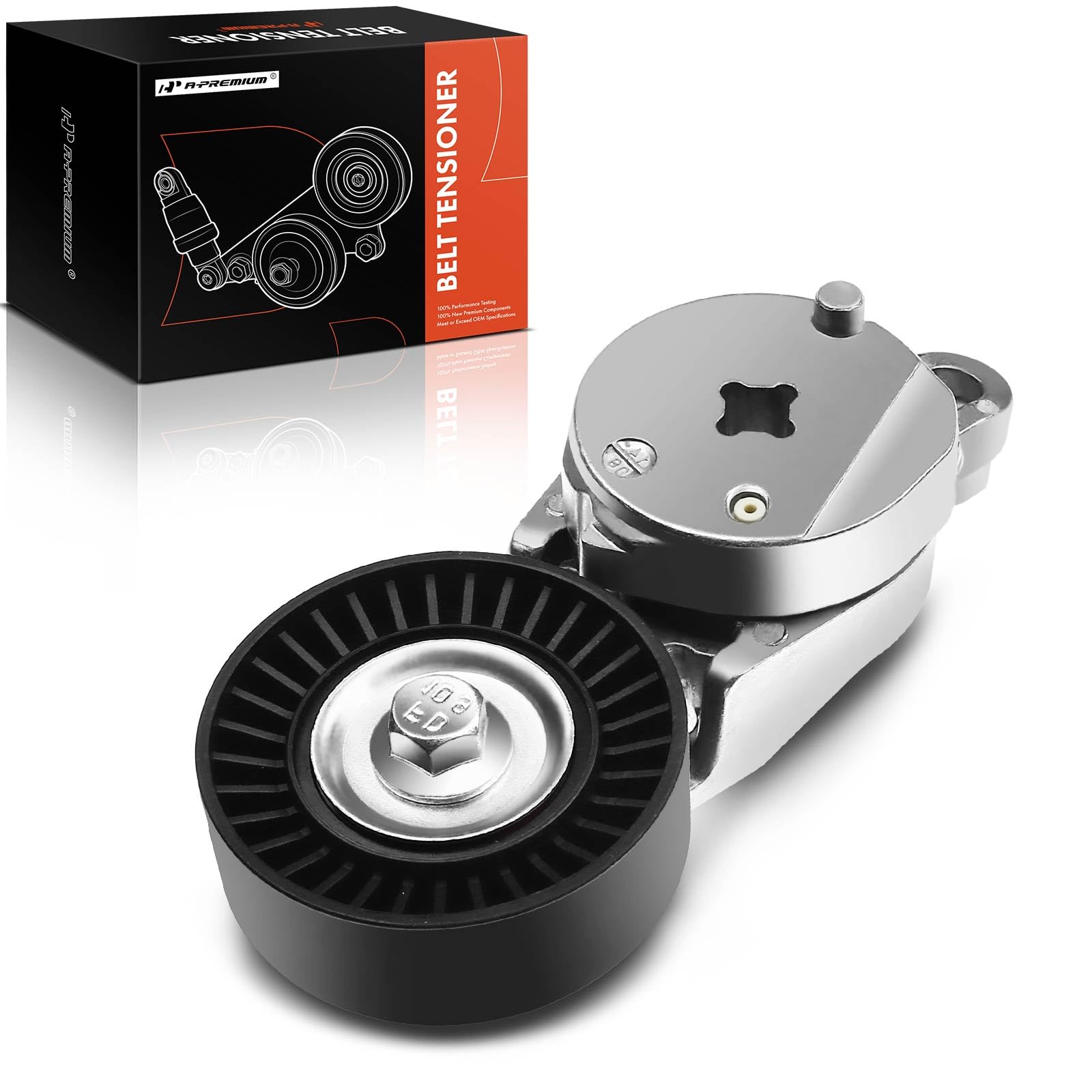 A-Premium Belt Tensioner Assembly With Pulley Compatible With Toyota Camry 2012-2017, Rav4 2009-2018, Sienna 2011-2013, Venza 20