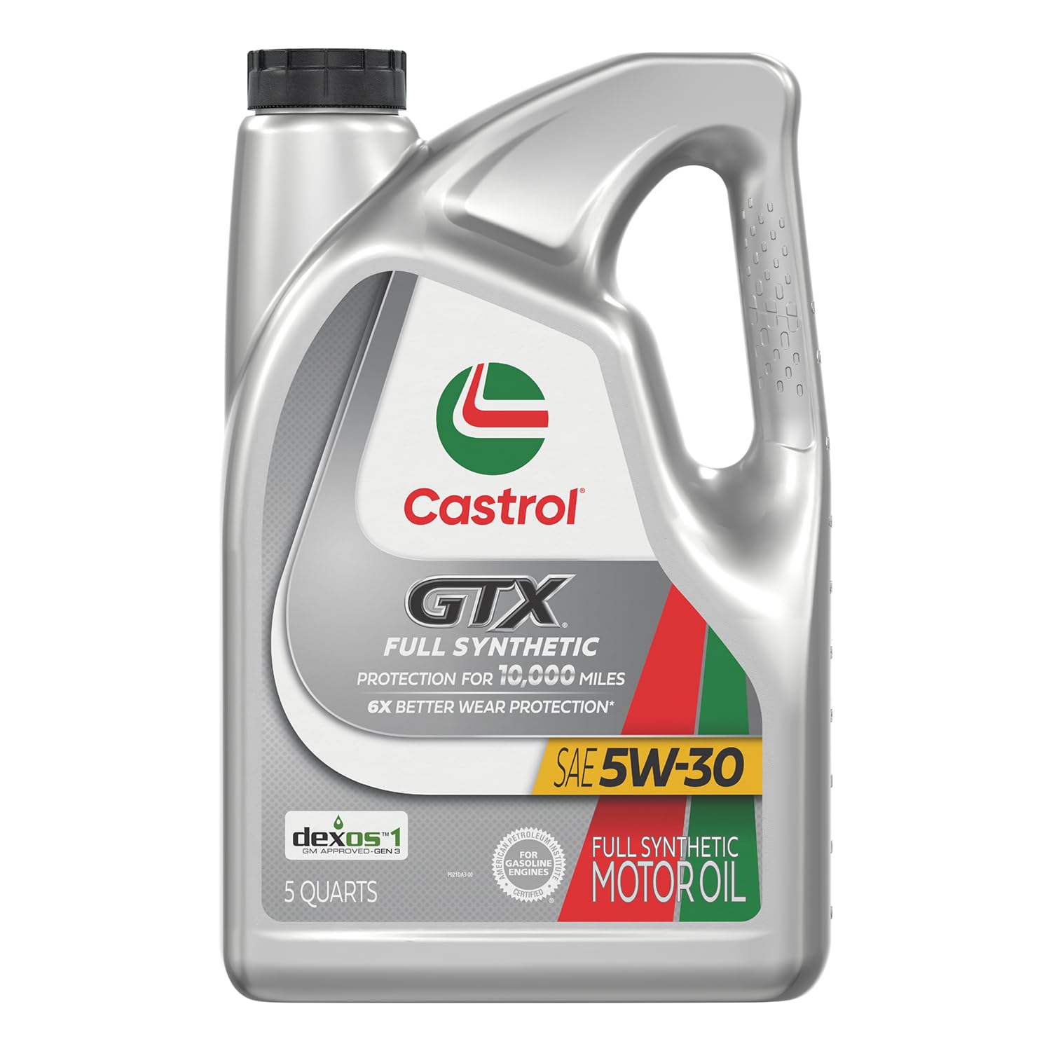 Castrol Gtx Full Synthetic 5W-30 Motor Oil, 5 Quart Jug