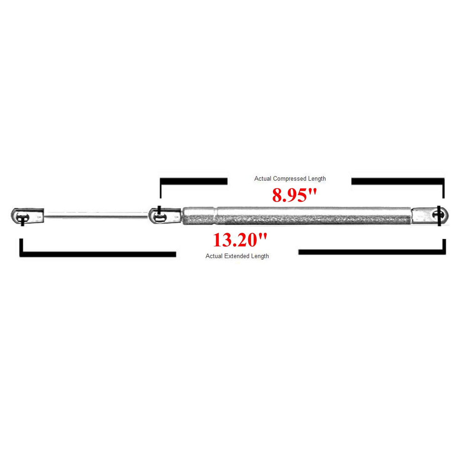 2 Pcs Front Hood Lift Supports Struts Gas Springs For 1999-2003 Toyota Solara 4174 Sg329007