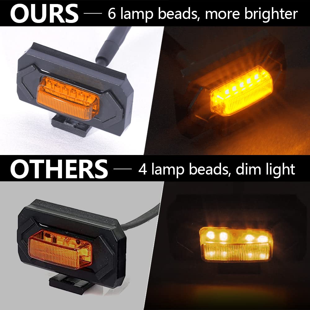Kingory Raptor LED Light Upgrade for 2020-2022 Tacoma OEM Grill, Amber Shell with Amber Light, Compatible with TRD Off Road & Sport